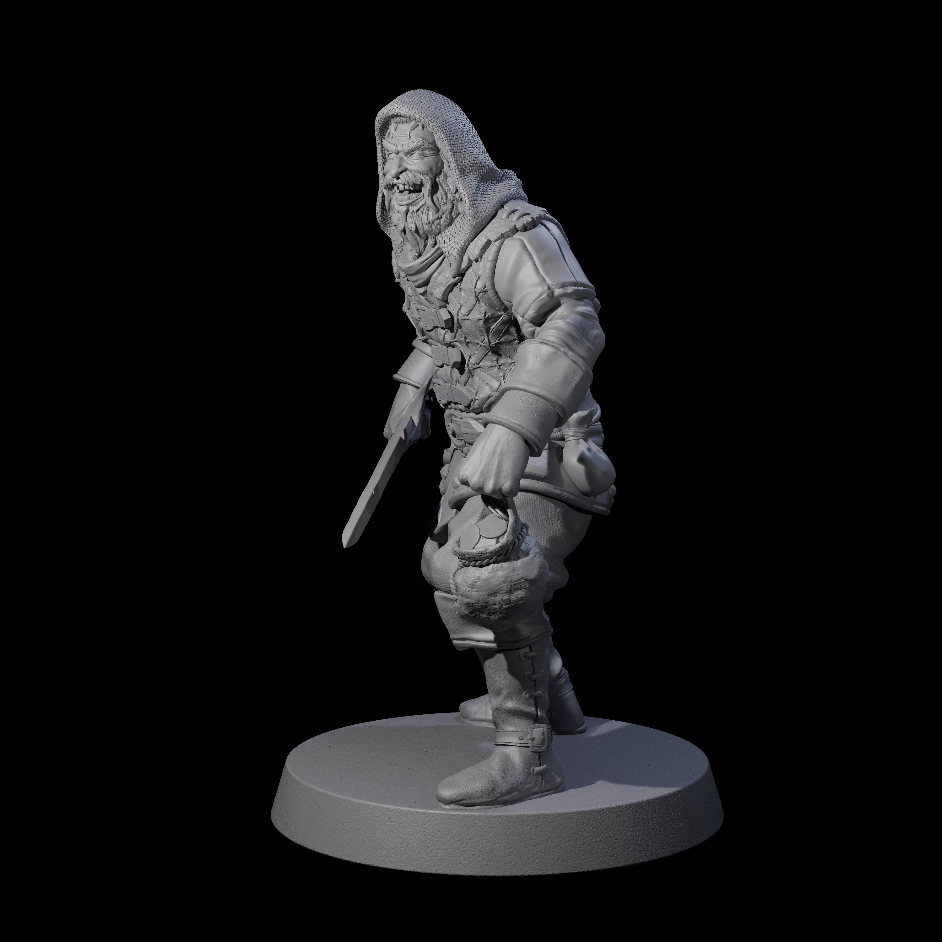 Toothy Bandit A Miniature for Dungeons and Dragons, Pathfinder or other TTRPGs