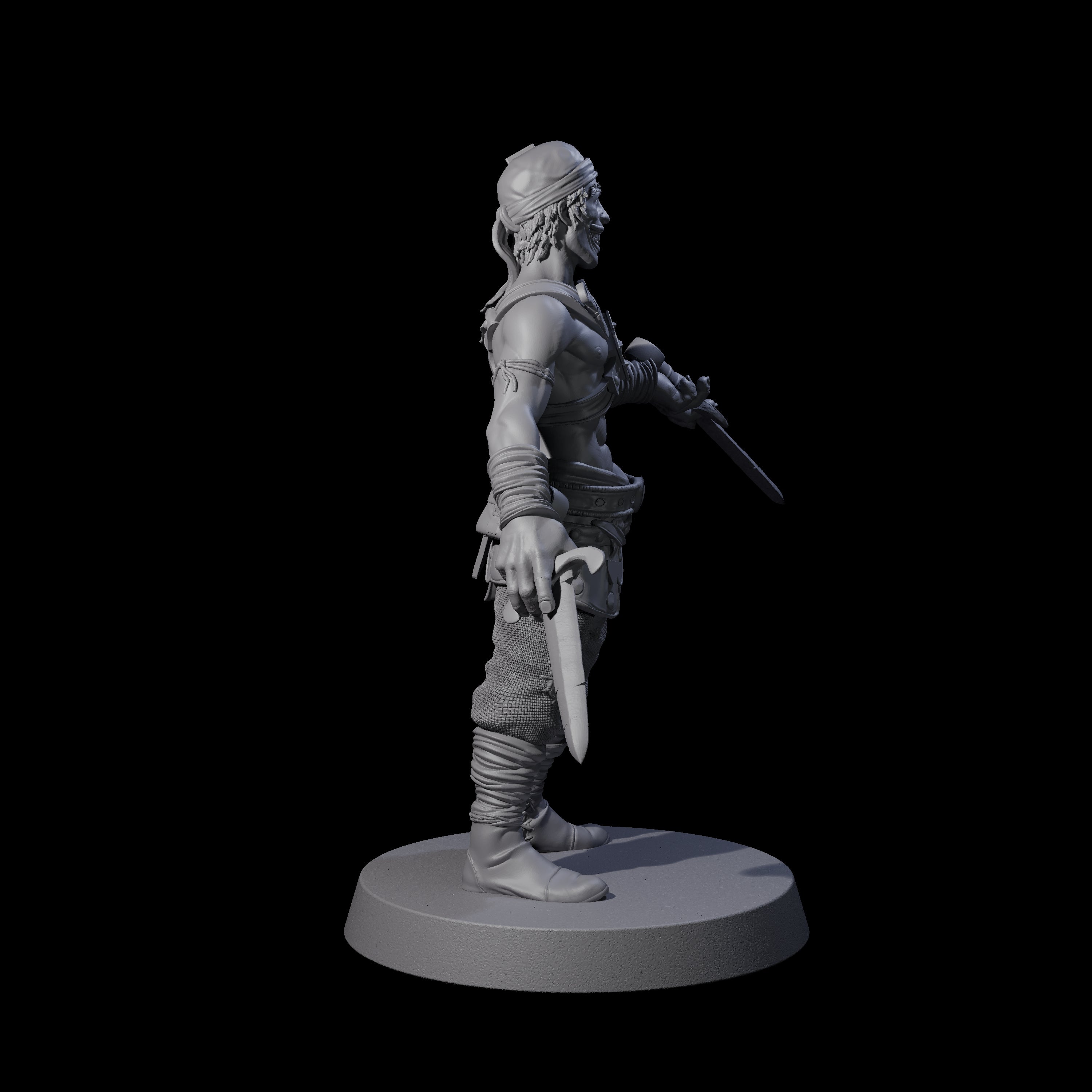 Toothy Bandit E Miniature for Dungeons and Dragons, Pathfinder or other TTRPGs