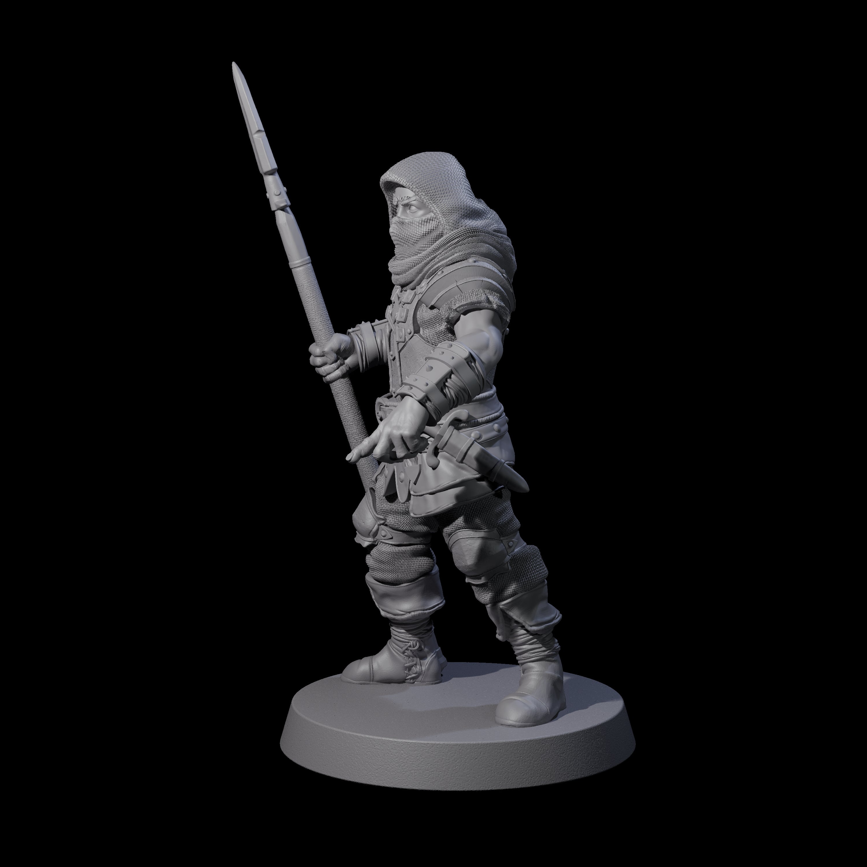 Toothy Bandit F Miniature for Dungeons and Dragons, Pathfinder or other TTRPGs