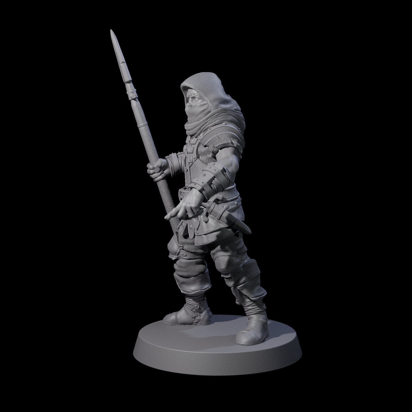 Toothy Bandit F Miniature for Dungeons and Dragons, Pathfinder or other TTRPGs