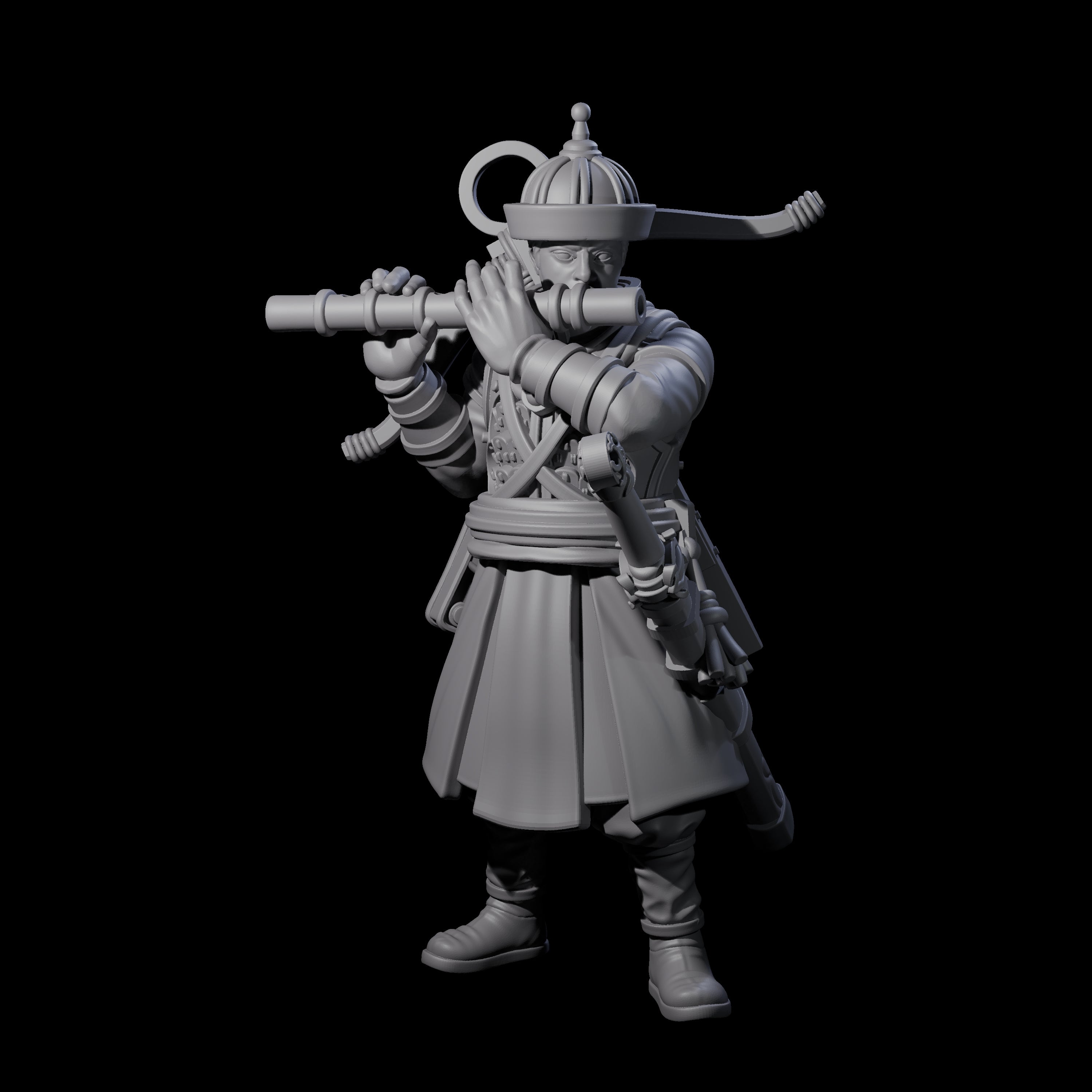 Tooting Human Crossbow Warrior Miniature for Dungeons and Dragons, Pathfinder or other TTRPGs