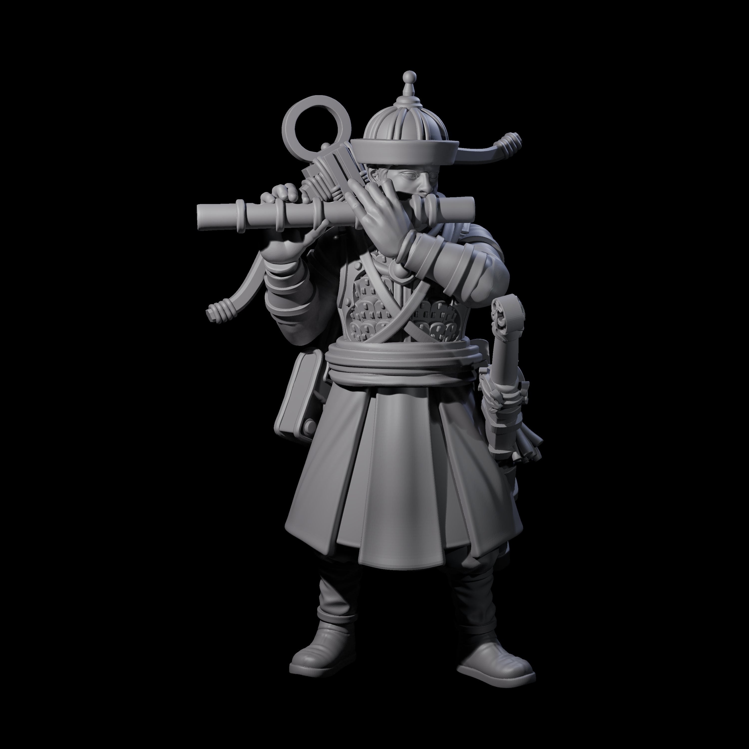 Tooting Human Crossbow Warrior Miniature for Dungeons and Dragons, Pathfinder or other TTRPGs