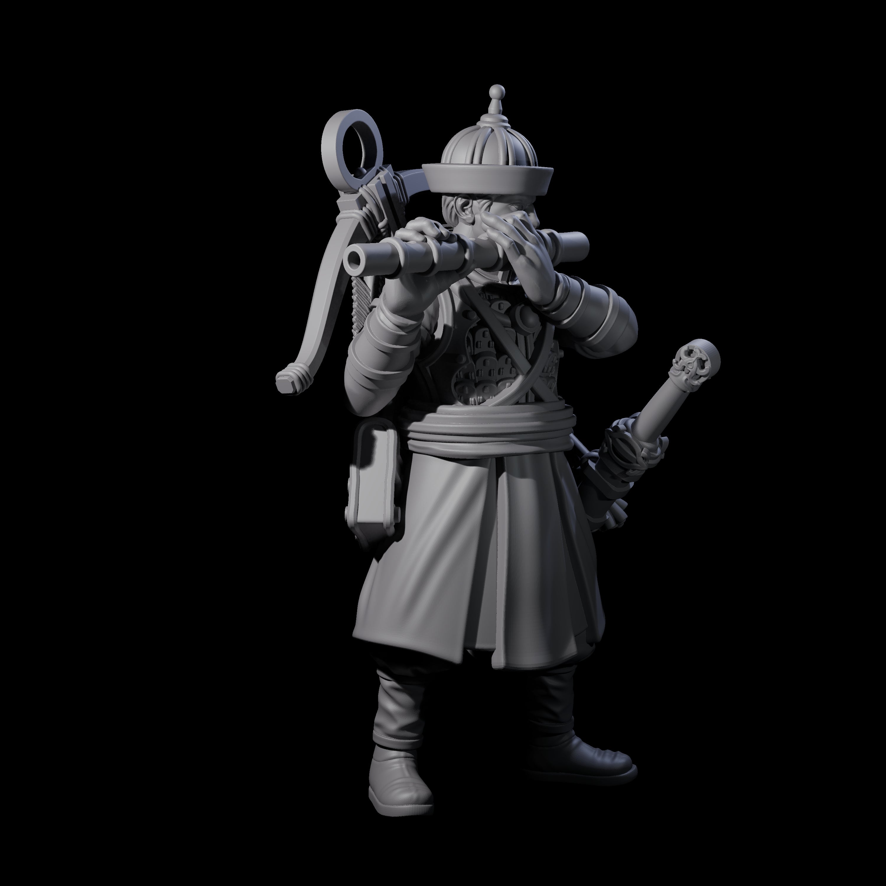 Tooting Human Crossbow Warrior Miniature for Dungeons and Dragons, Pathfinder or other TTRPGs