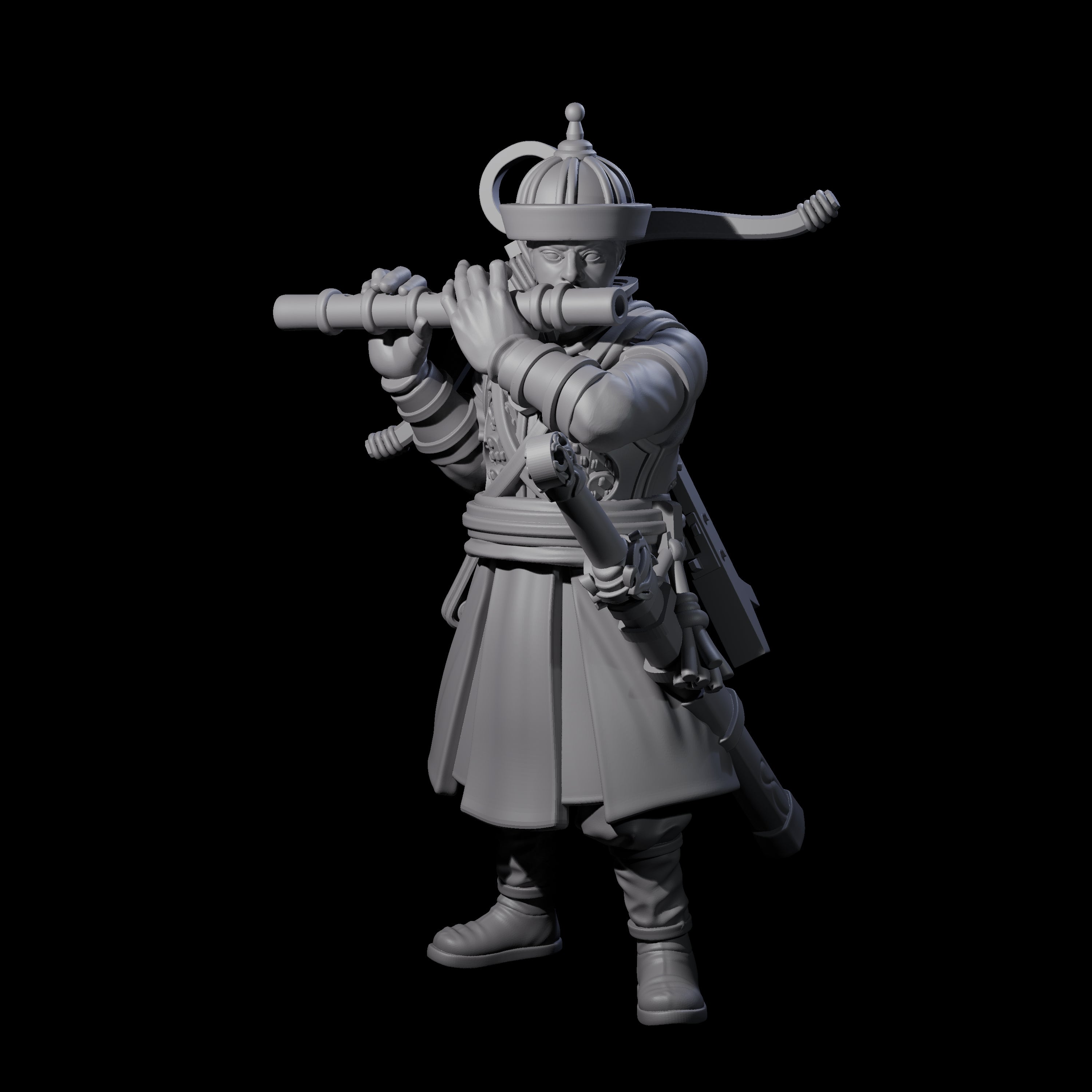 Tooting Human Crossbow Warrior Miniature for Dungeons and Dragons, Pathfinder or other TTRPGs