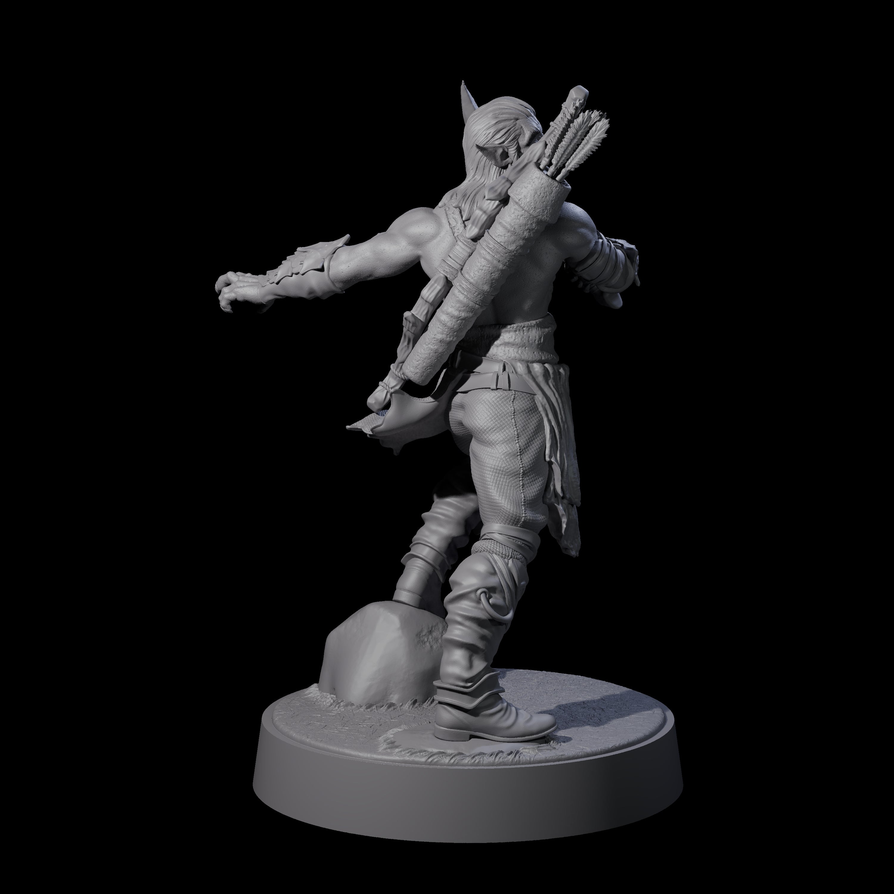 Tormented Eyeless Drow A Miniature for Dungeons and Dragons, Pathfinder or other TTRPGs