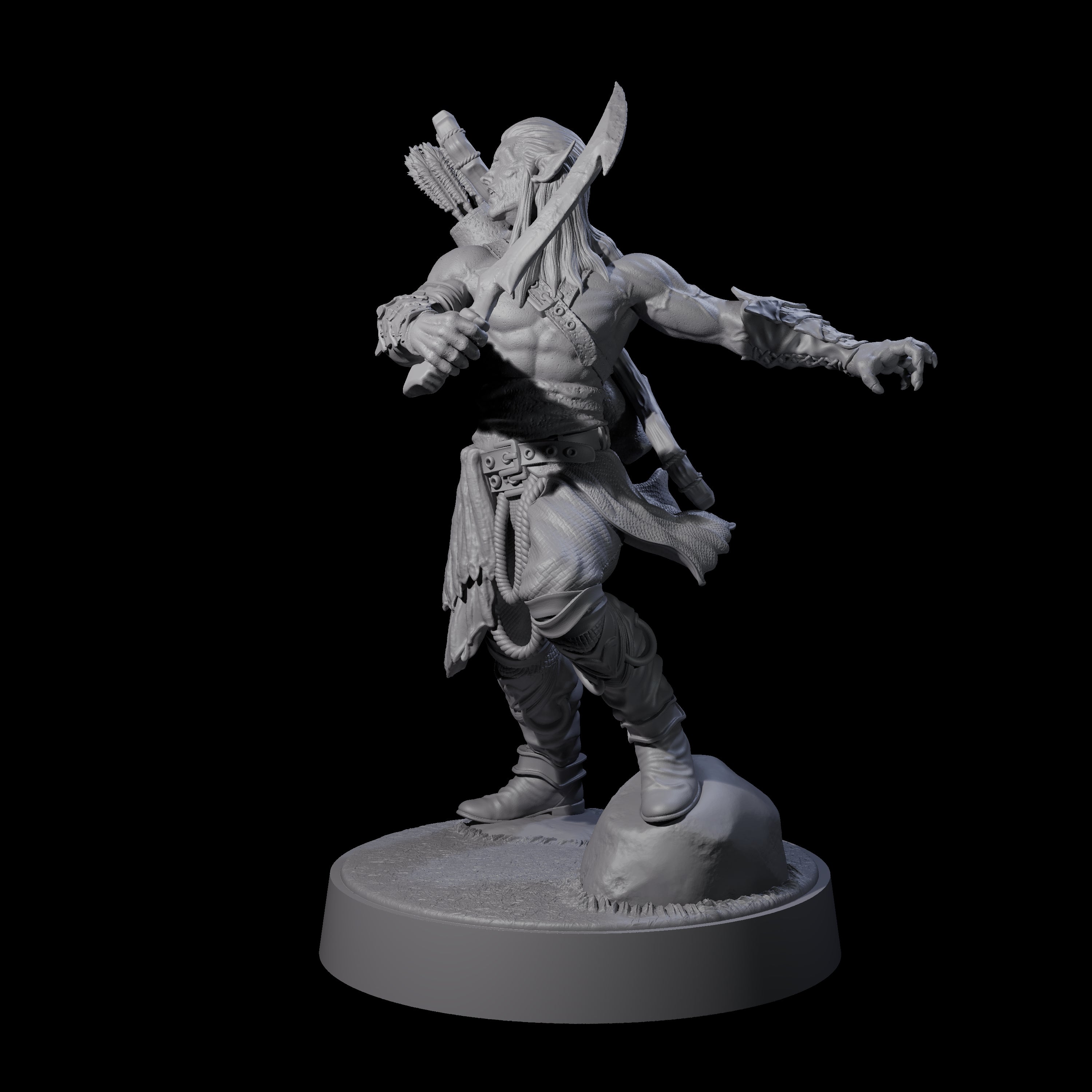 Tormented Eyeless Drow A Miniature for Dungeons and Dragons, Pathfinder or other TTRPGs