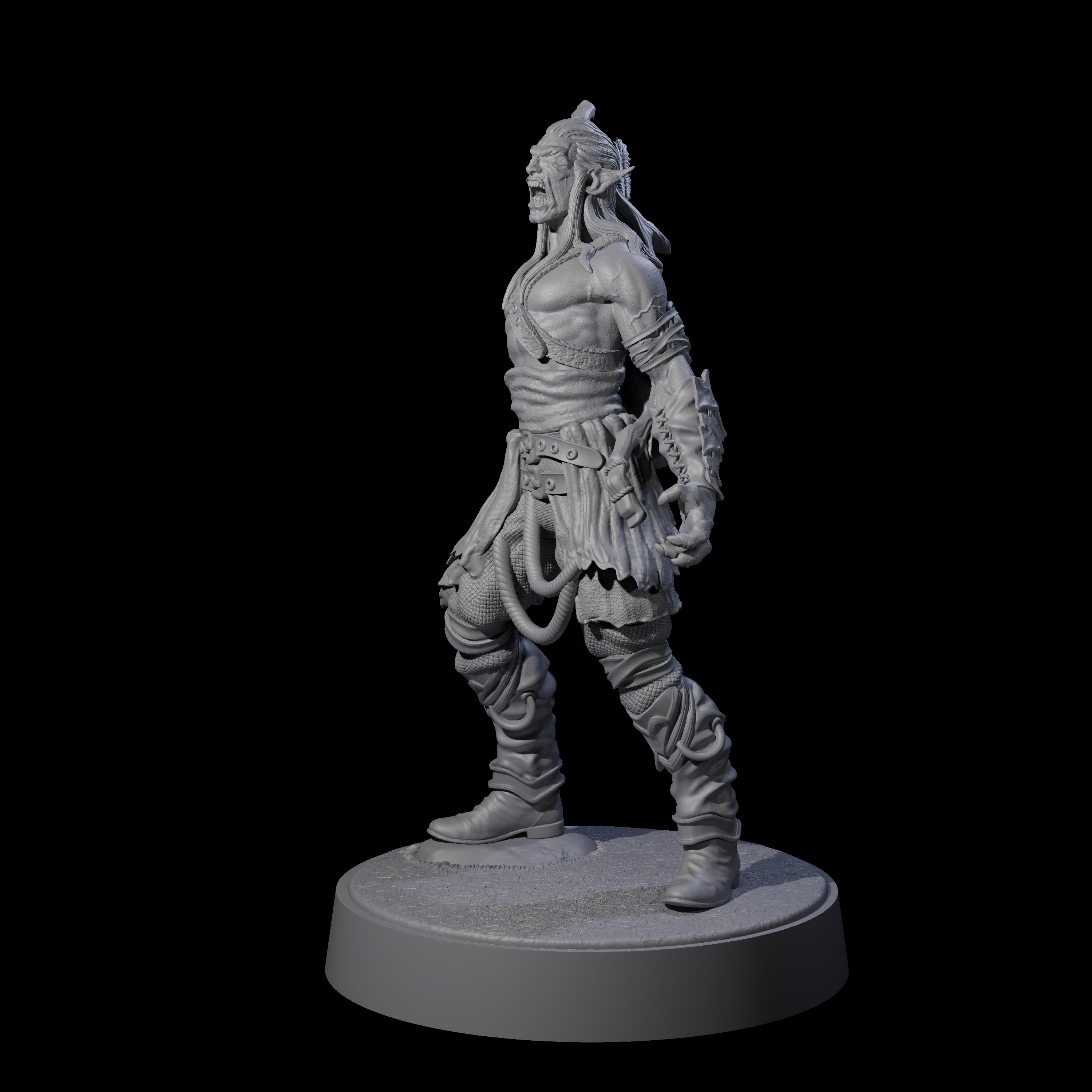 Tormented Eyeless Drow C Miniature for Dungeons and Dragons, Pathfinder or other TTRPGs