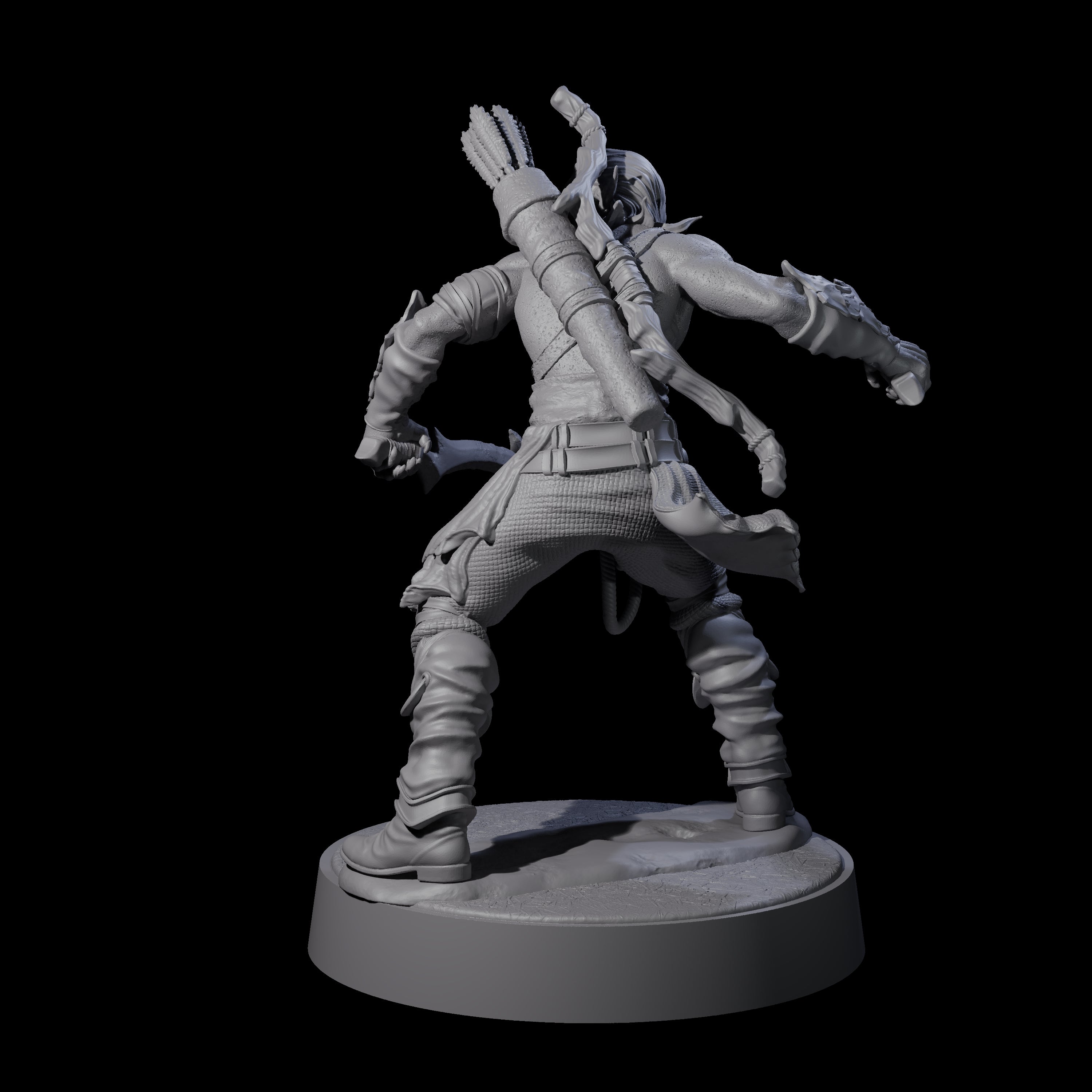 Tormented Eyeless Drow D Miniature for Dungeons and Dragons, Pathfinder or other TTRPGs