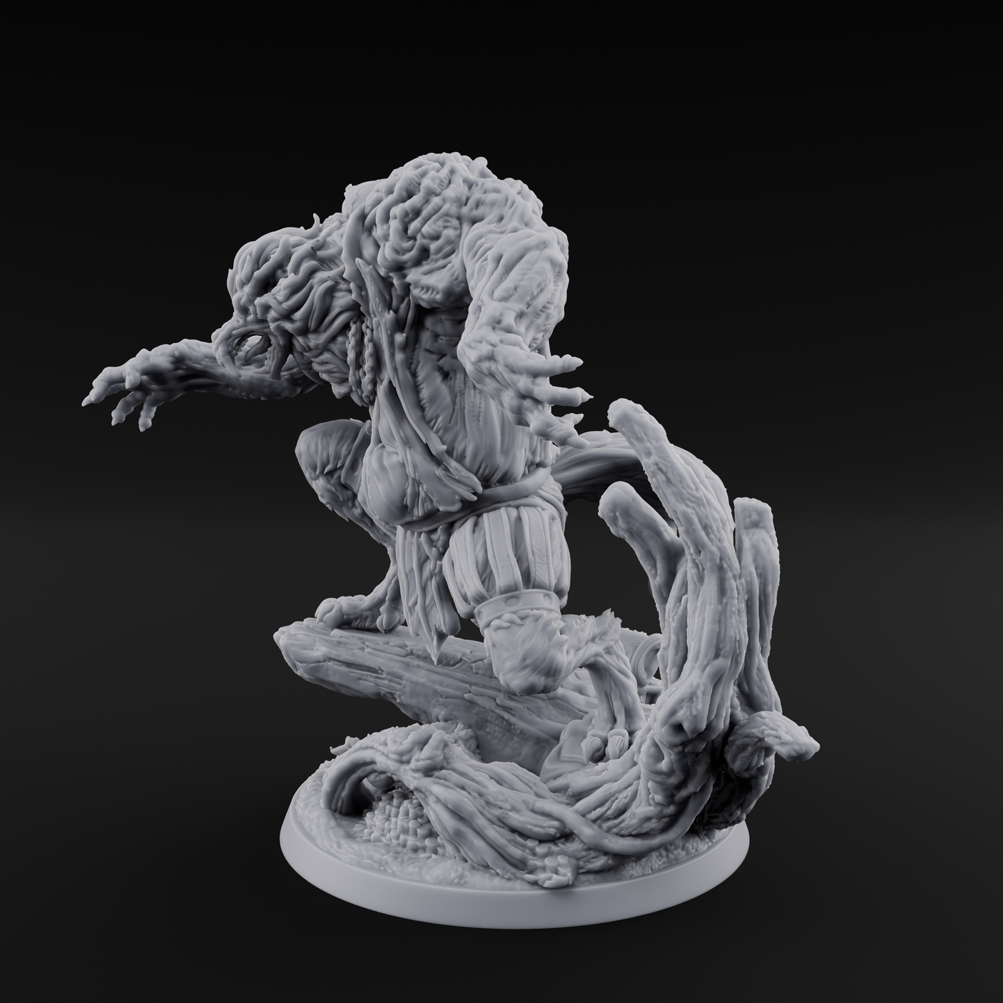 Tormented Werewolf Brute Miniature for Dungeons and Dragons, Pathfinder or other TTRPGs