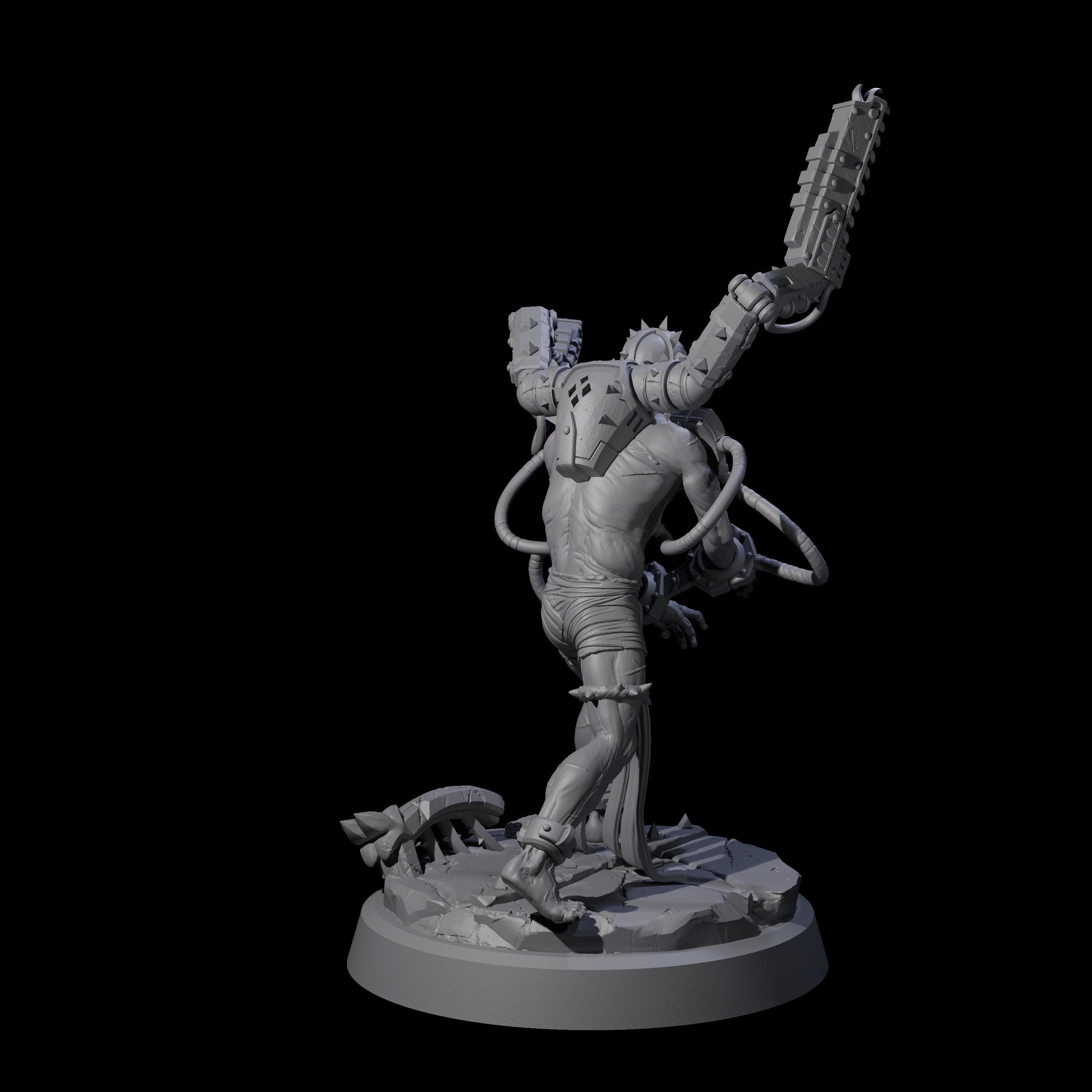 Tormented Cyborg Penitent A Miniature for Dungeons and Dragons, Pathfinder or other TTRPGs