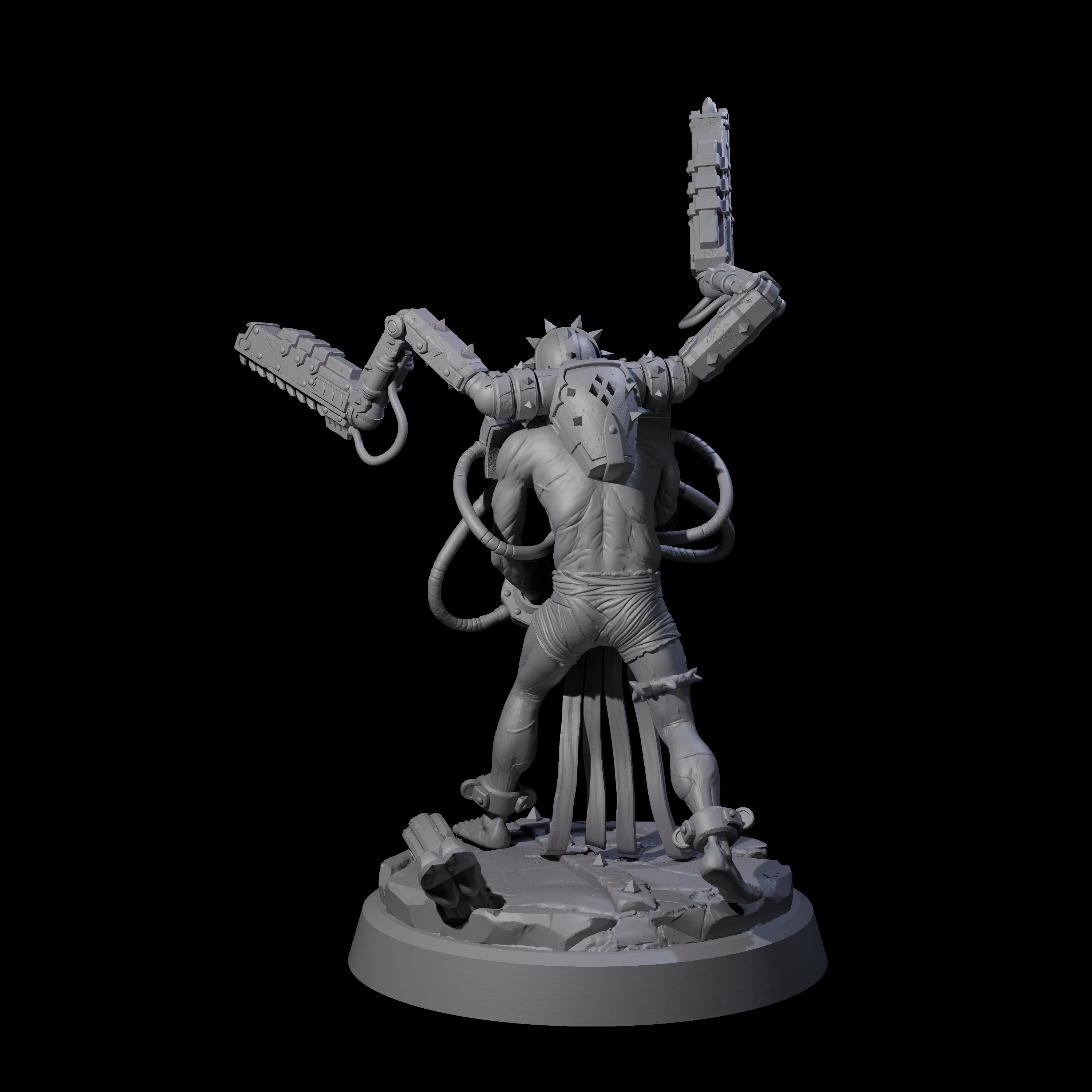 Tormented Cyborg Penitent A Miniature for Dungeons and Dragons, Pathfinder or other TTRPGs