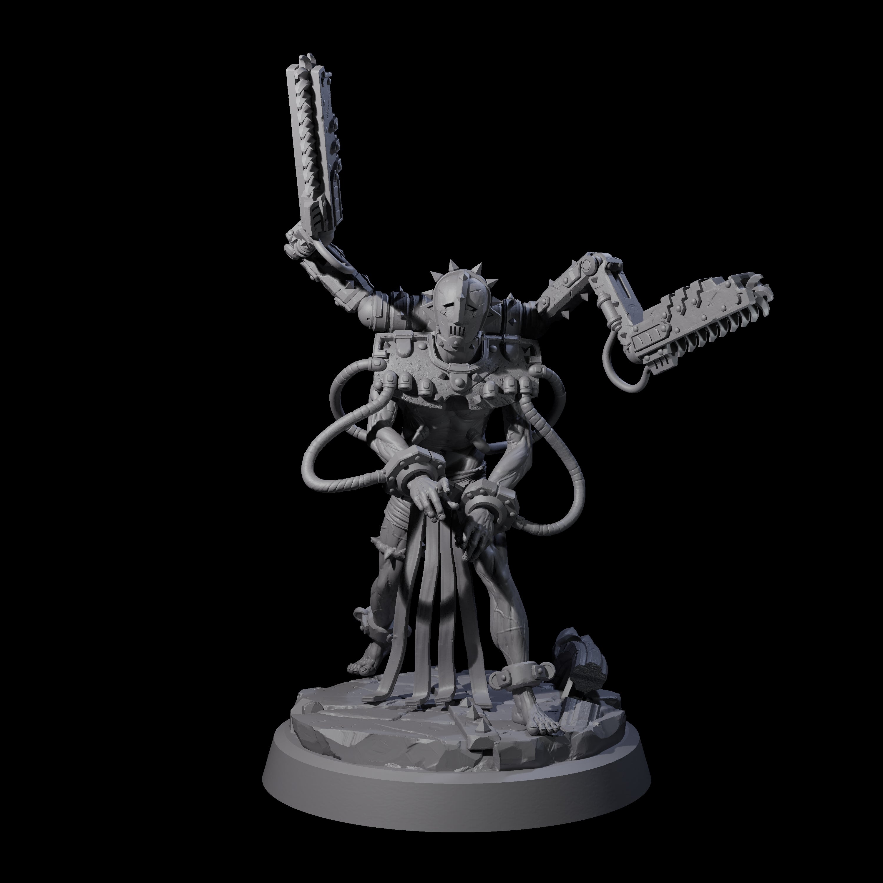 Tormented Cyborg Penitent A Miniature for Dungeons and Dragons, Pathfinder or other TTRPGs