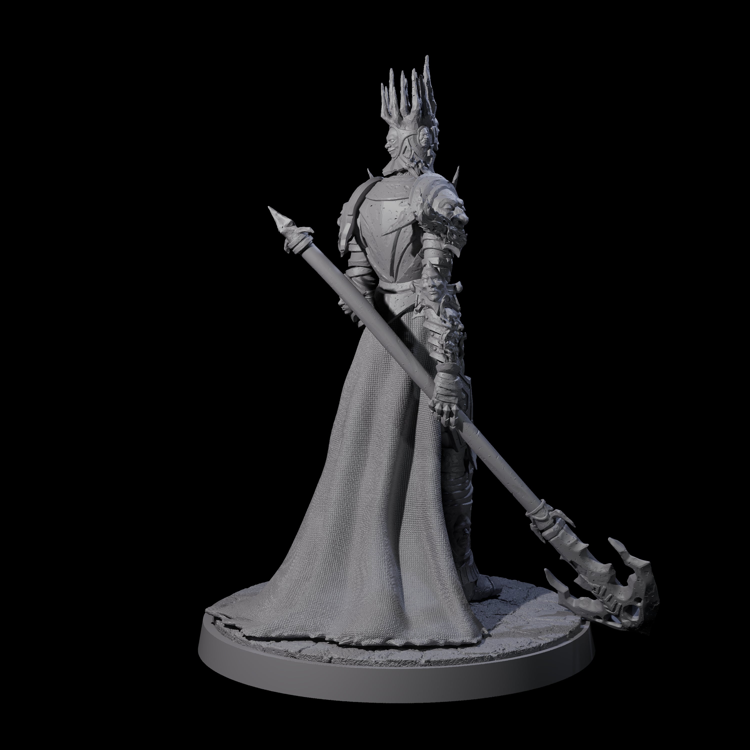 Towering Graveknight A Miniature for Dungeons and Dragons, Pathfinder or other TTRPGs