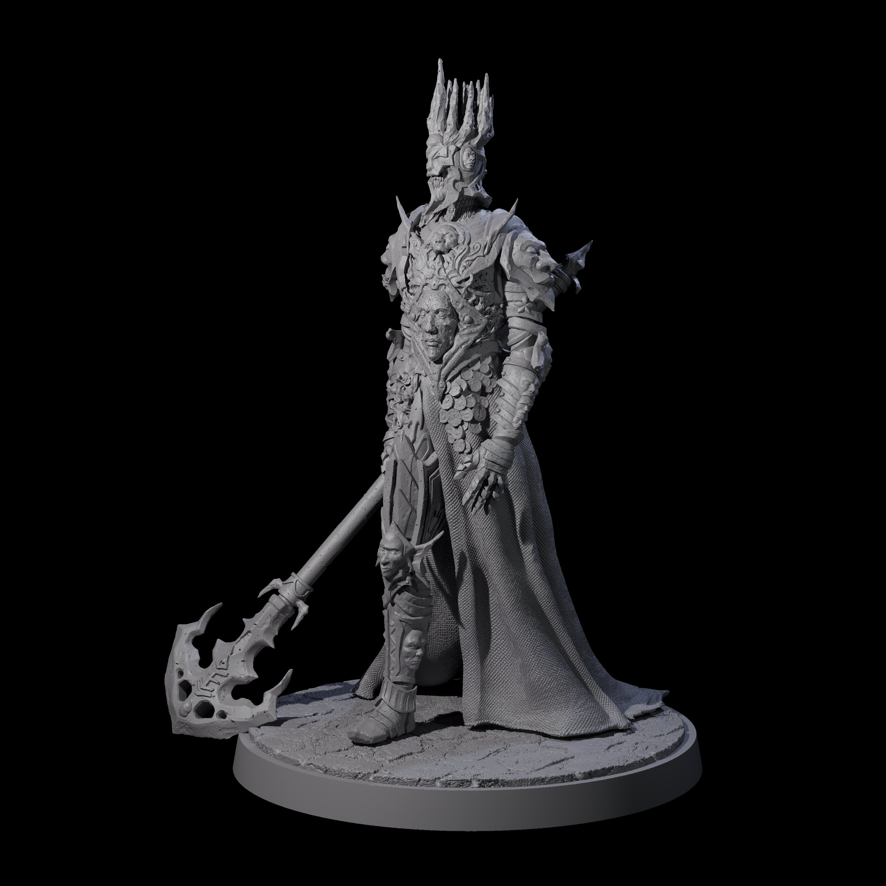 Towering Graveknight A Miniature for Dungeons and Dragons, Pathfinder or other TTRPGs