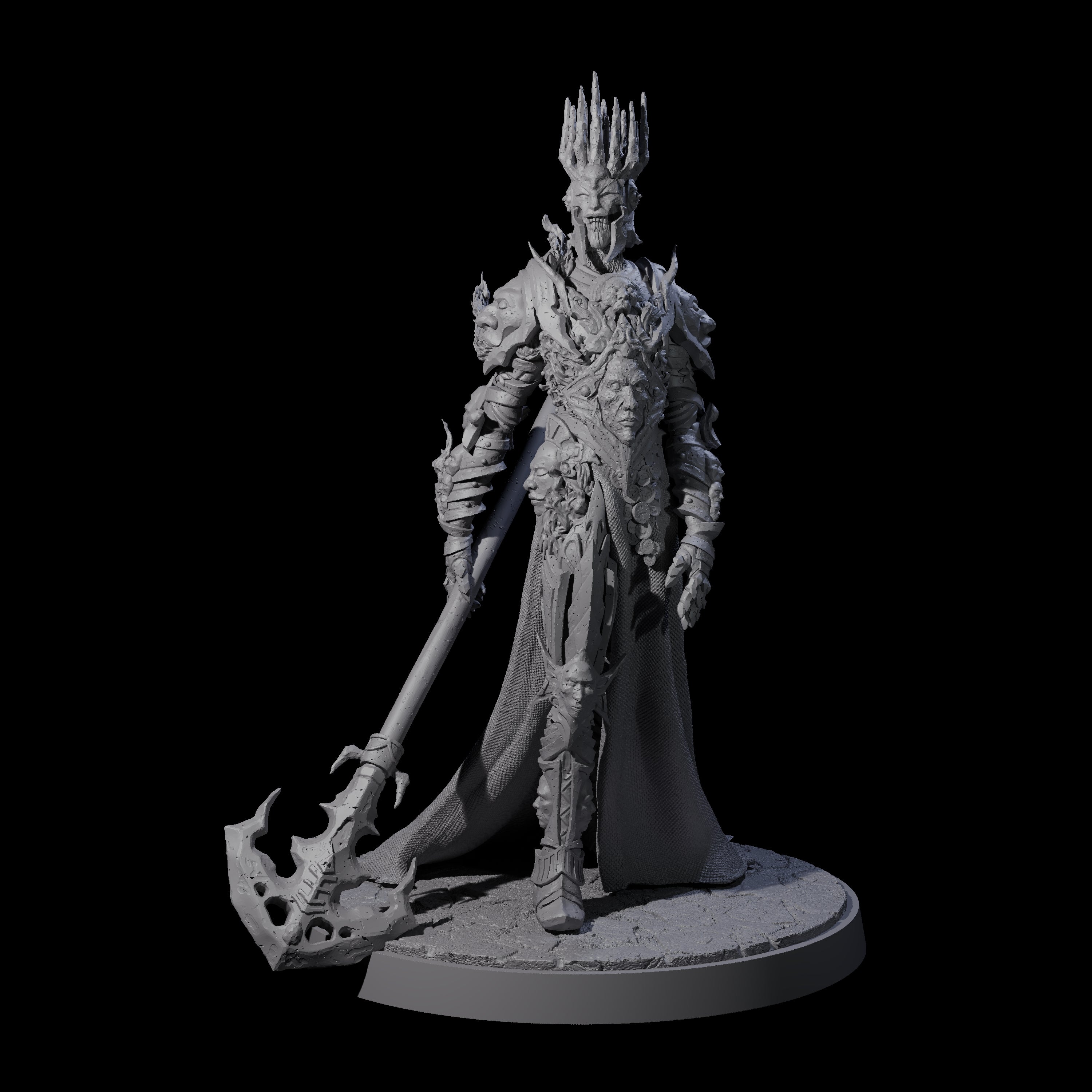 Towering Graveknight A Miniature for Dungeons and Dragons, Pathfinder or other TTRPGs