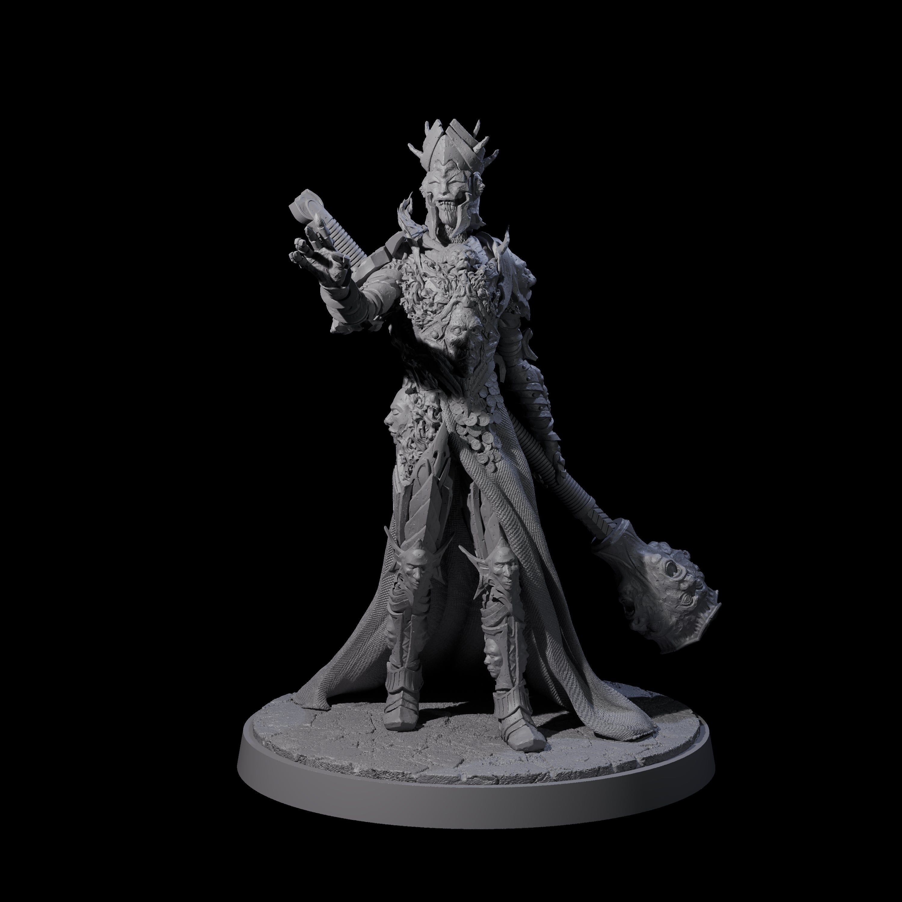 Towering Graveknight B Miniature for Dungeons and Dragons, Pathfinder or other TTRPGs