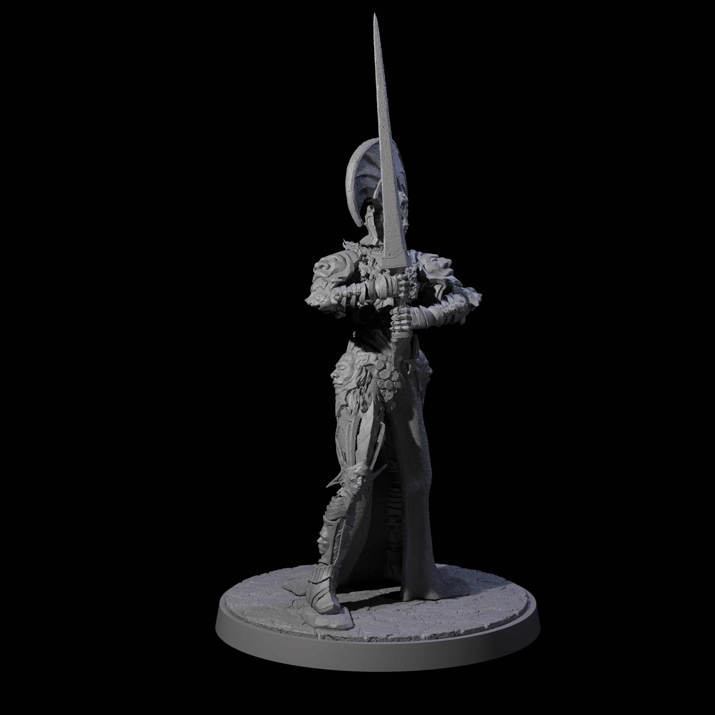 Towering Graveknight C Miniature for Dungeons and Dragons, Pathfinder or other TTRPGs