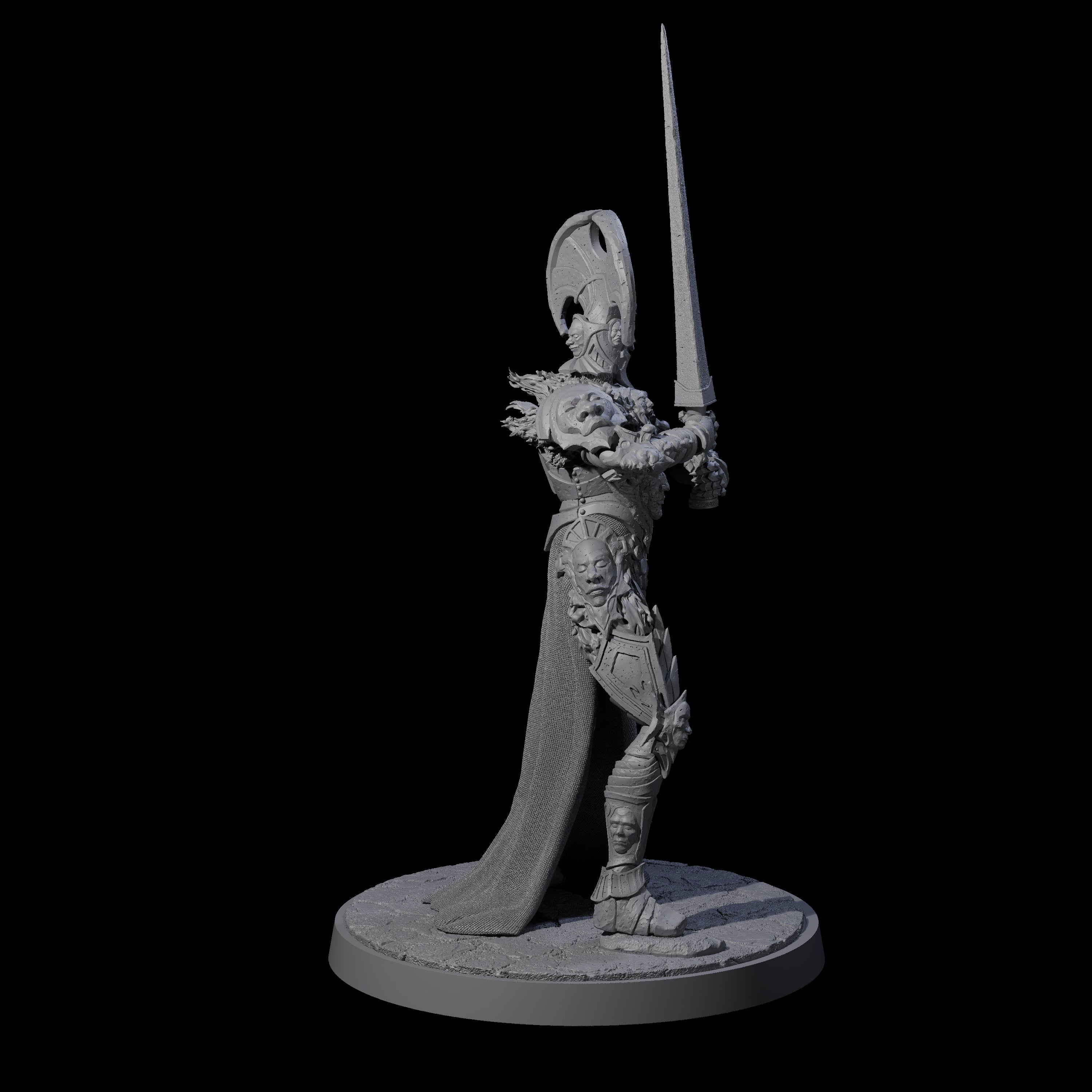 Towering Graveknight C Miniature for Dungeons and Dragons, Pathfinder or other TTRPGs