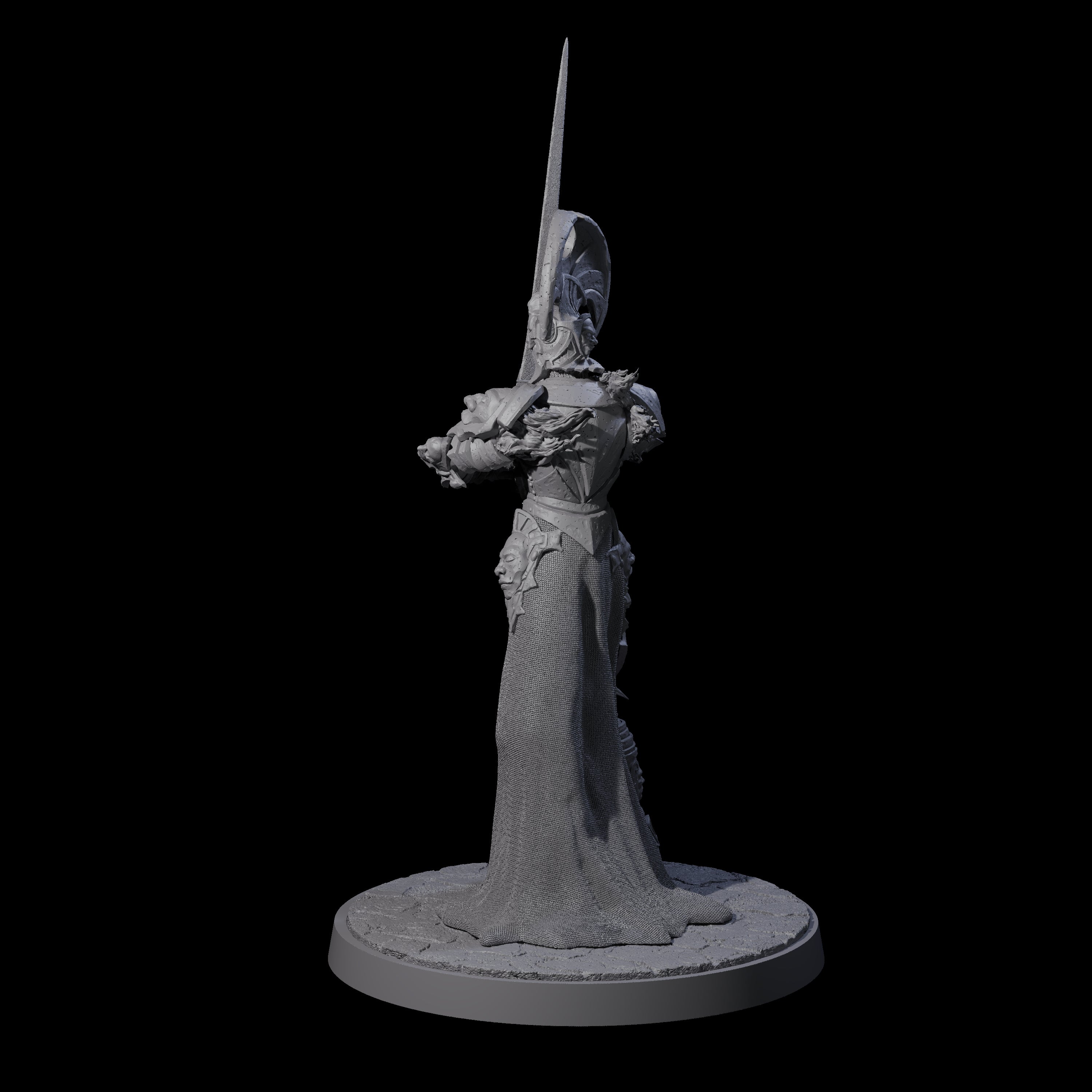 Towering Graveknight C Miniature for Dungeons and Dragons, Pathfinder or other TTRPGs