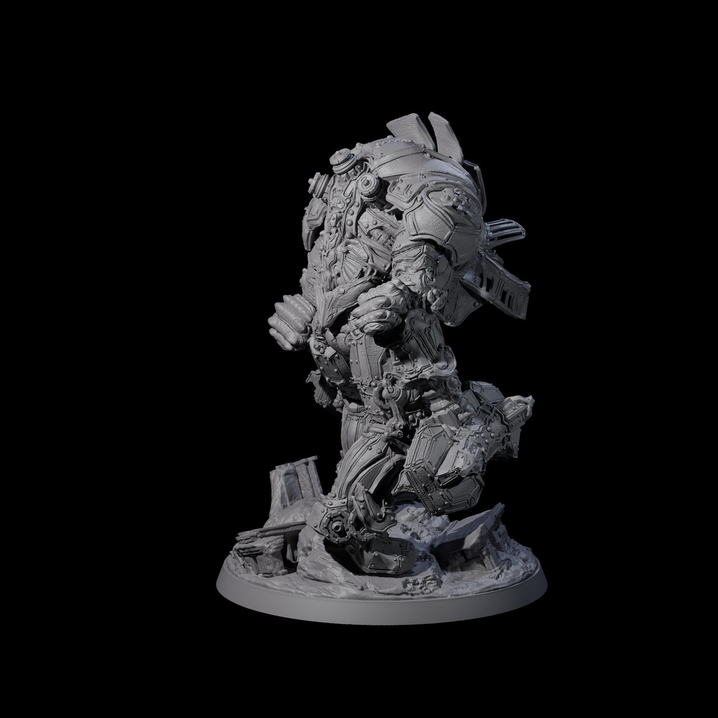 Towering Warforged Devastator Miniature for Dungeons and Dragons, Pathfinder or other TTRPGs