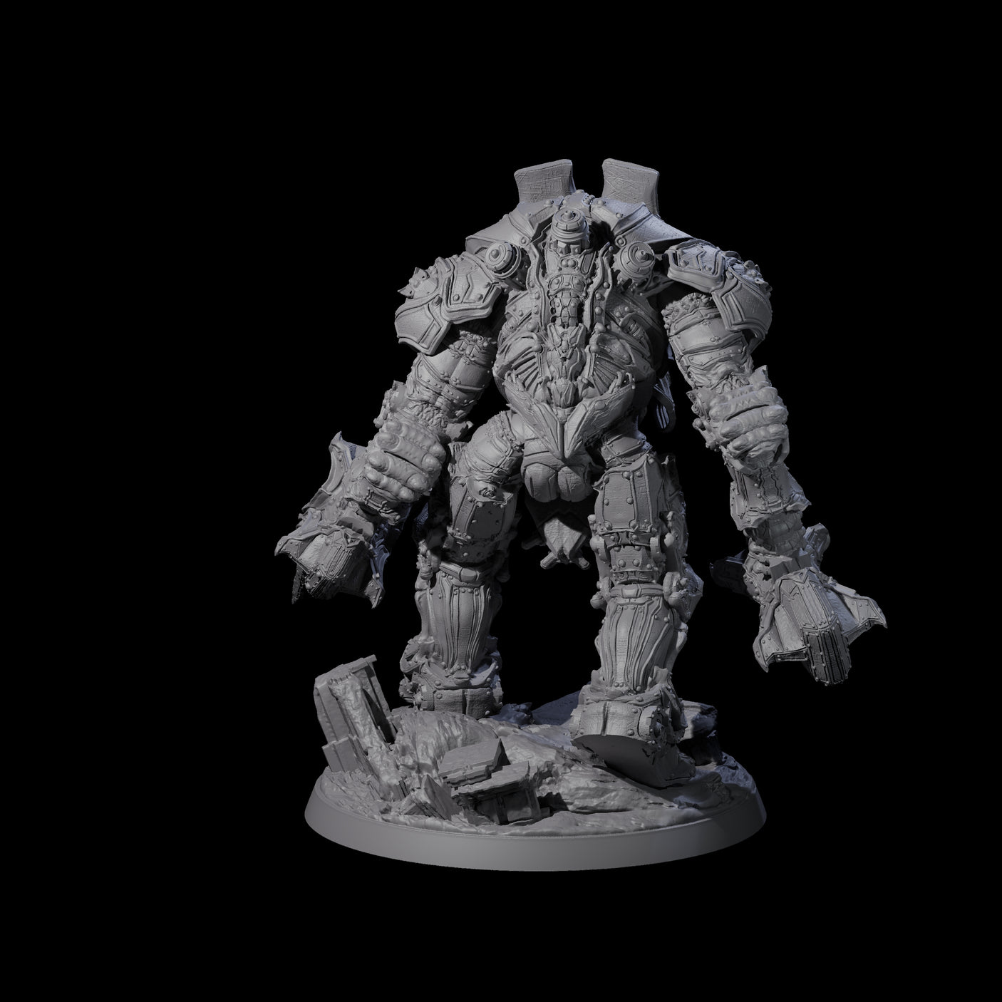 Towering Warforged Devastator Miniature for Dungeons and Dragons, Pathfinder or other TTRPGs