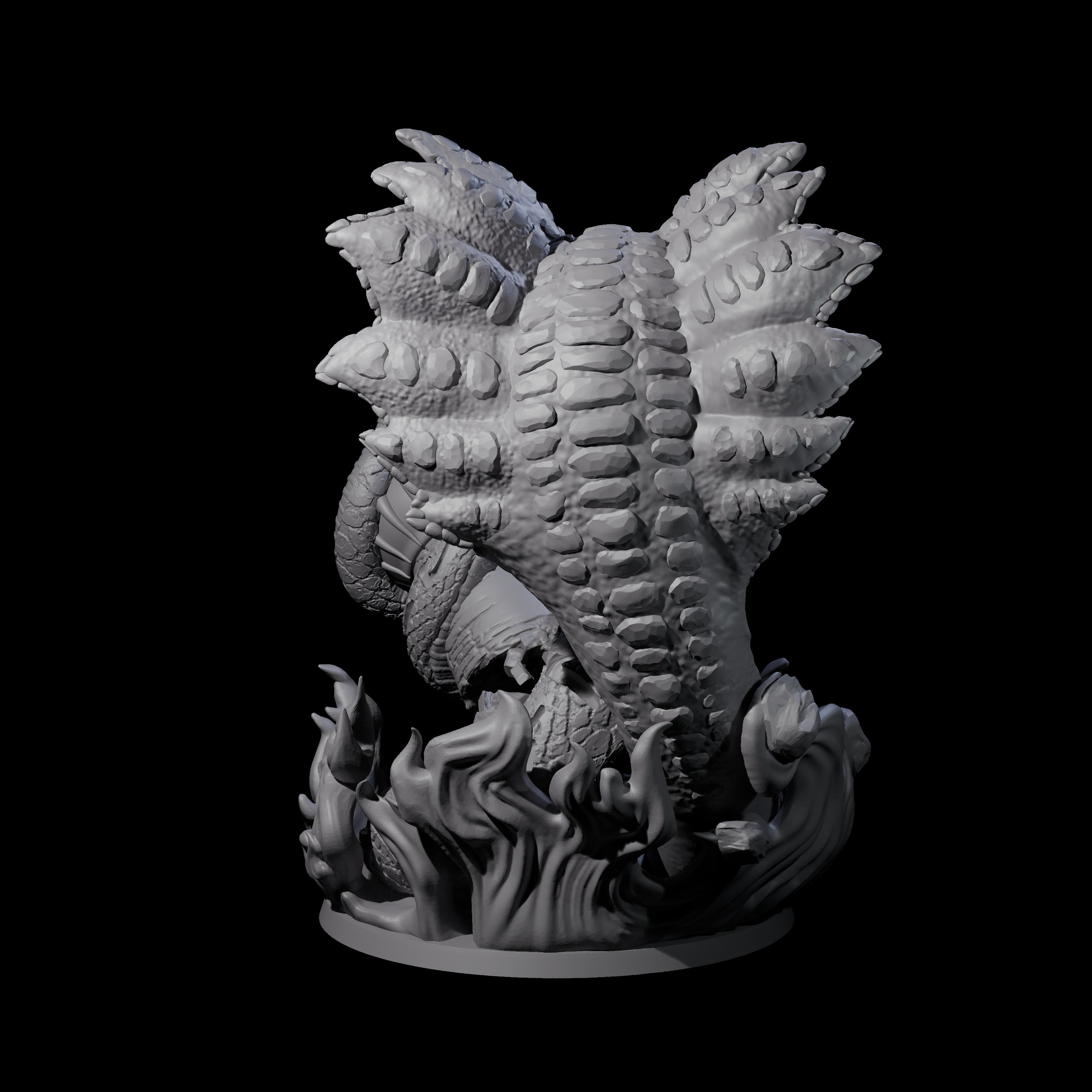 Transformed Mega Djinni Miniature for Dungeons and Dragons, Pathfinder or other TTRPGs