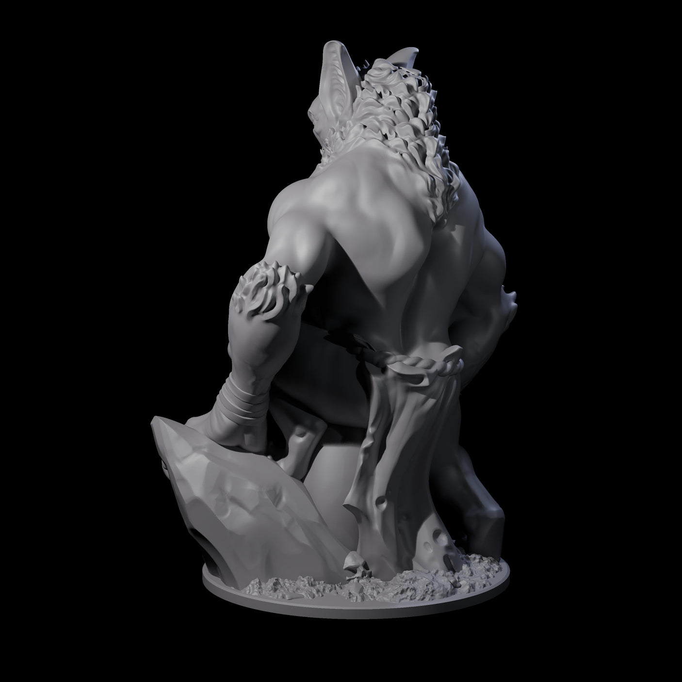 Transforming Vampire Berserker Miniature for Dungeons and Dragons, Pathfinder or other TTRPGs