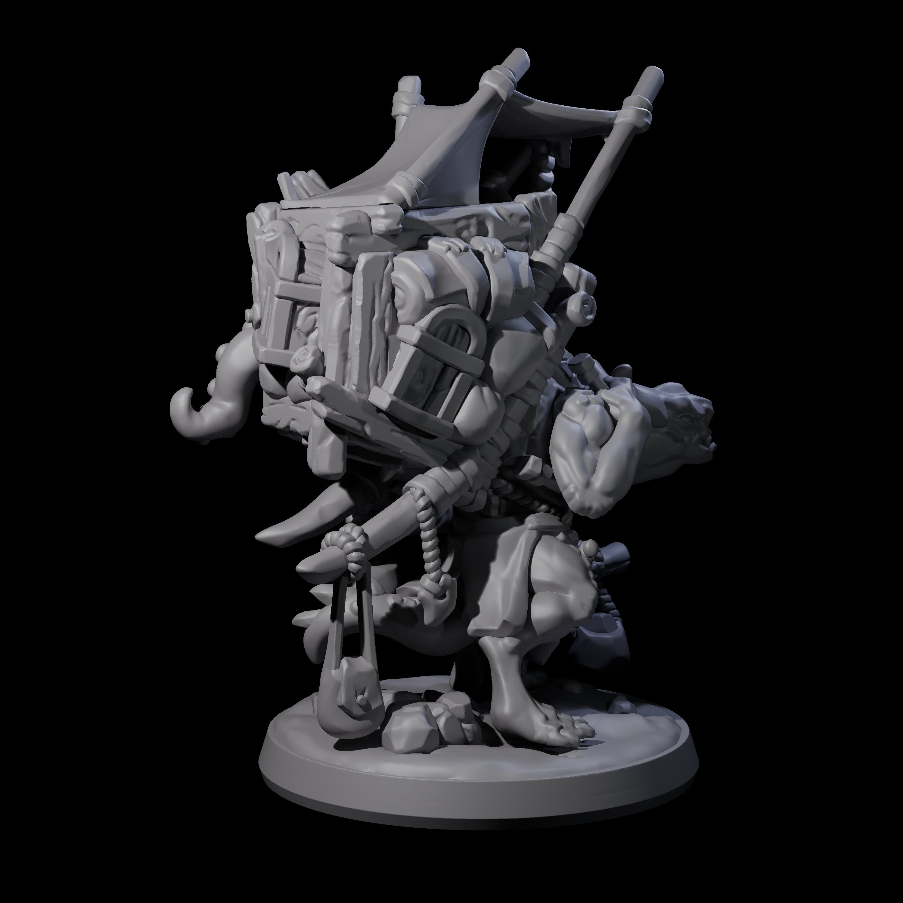 Travelling Kobold Merchant Miniature for Dungeons and Dragons, Pathfinder or other TTRPGs