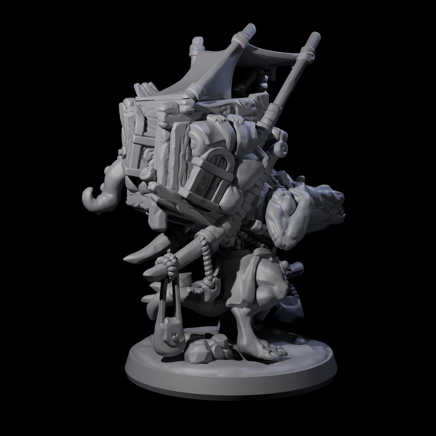 Travelling Kobold Merchant Miniature for Dungeons and Dragons, Pathfinder or other TTRPGs