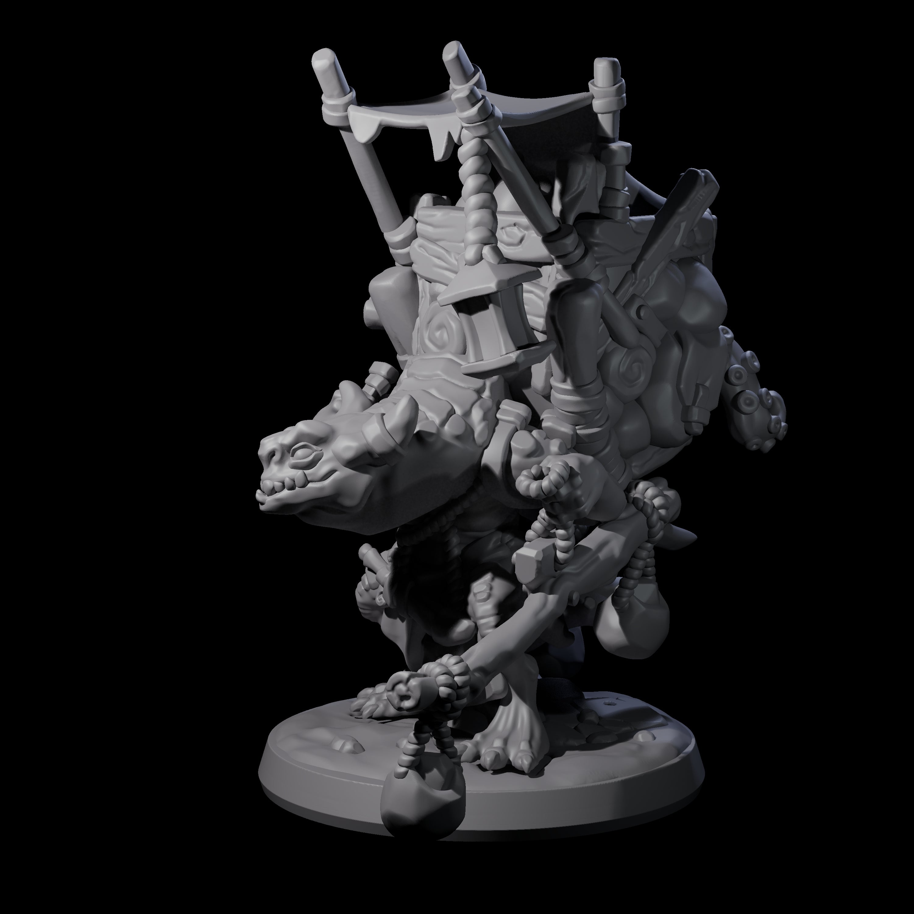 Travelling Kobold Merchant Miniature for Dungeons and Dragons, Pathfinder or other TTRPGs