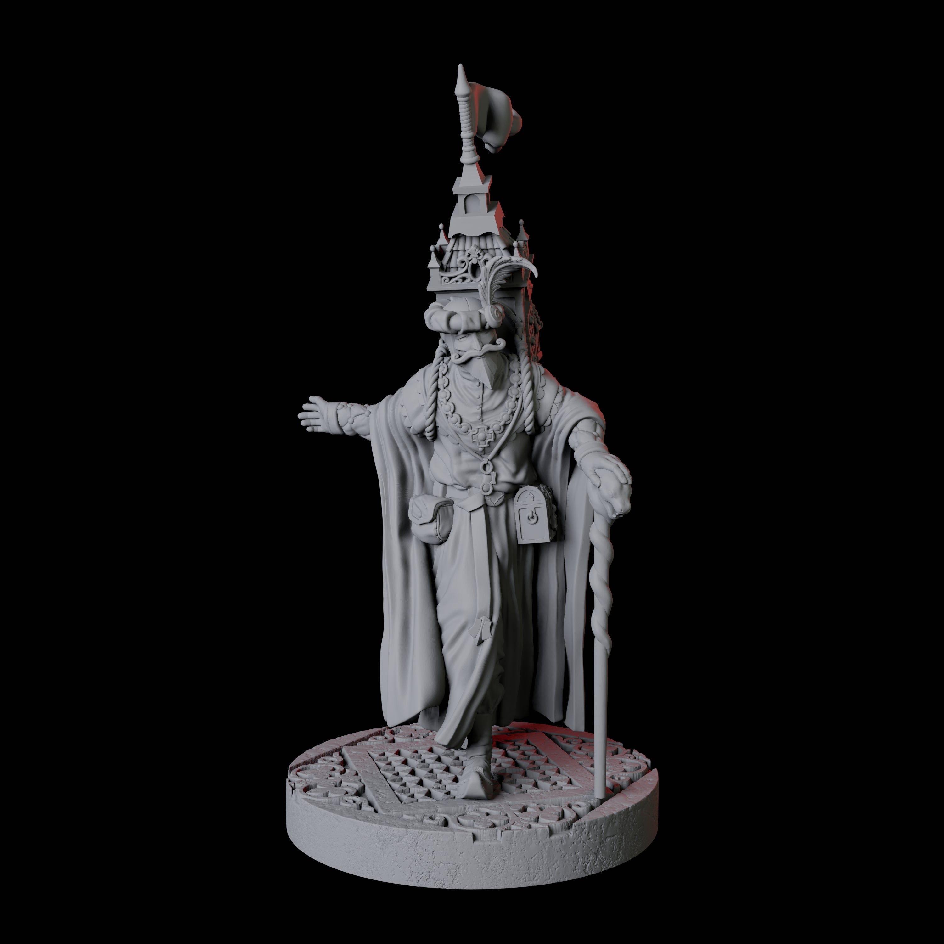 Travelling Merchant of Curios Miniature for Dungeons and Dragons, Pathfinder or other TTRPGs
