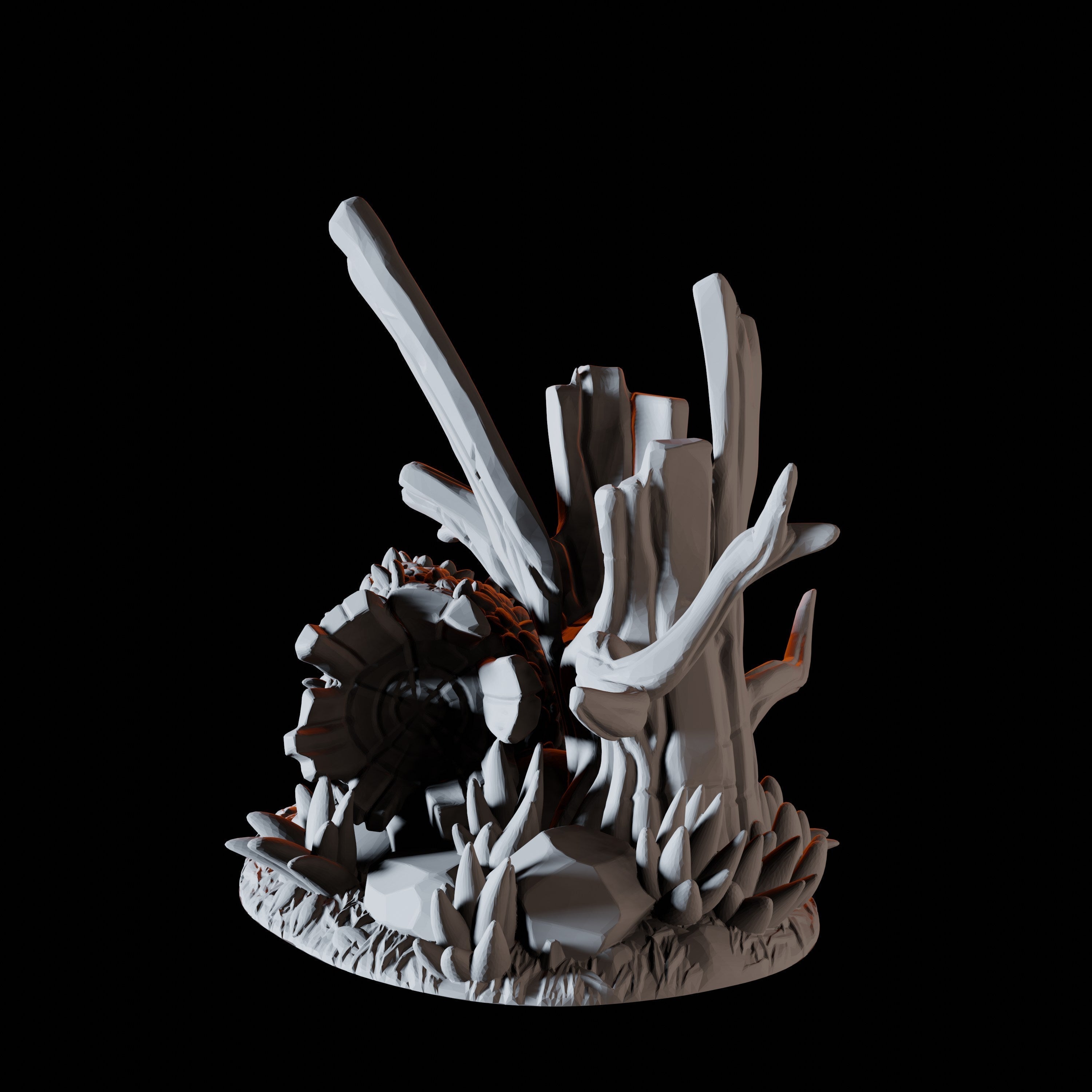 Tree Trunks Miniature for Dungeons and Dragons, Pathfinder or other TTRPGs