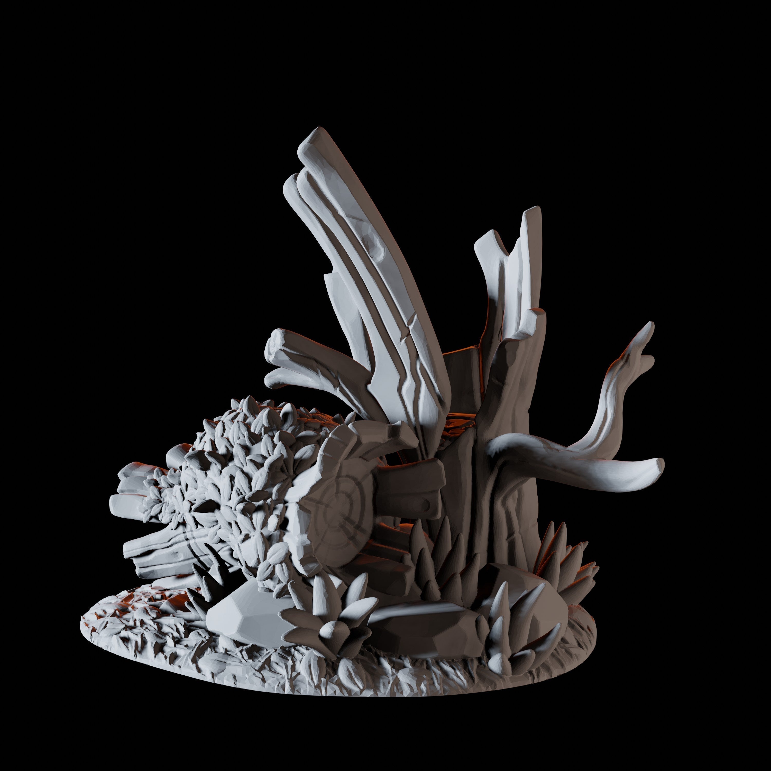 Tree Trunks Miniature for Dungeons and Dragons, Pathfinder or other TTRPGs