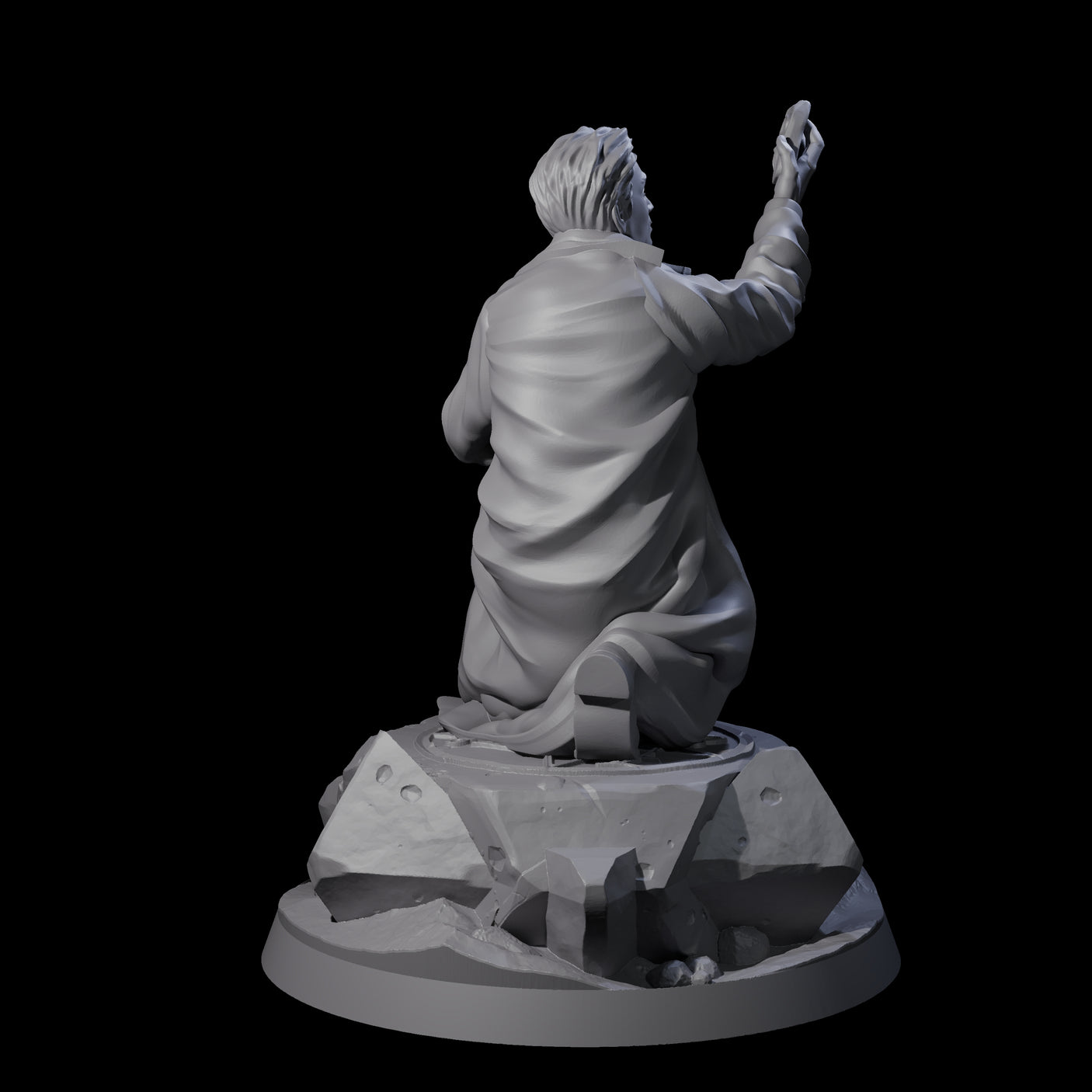 Triumphant Human Investigator Miniature for Dungeons and Dragons, Pathfinder or other TTRPGs