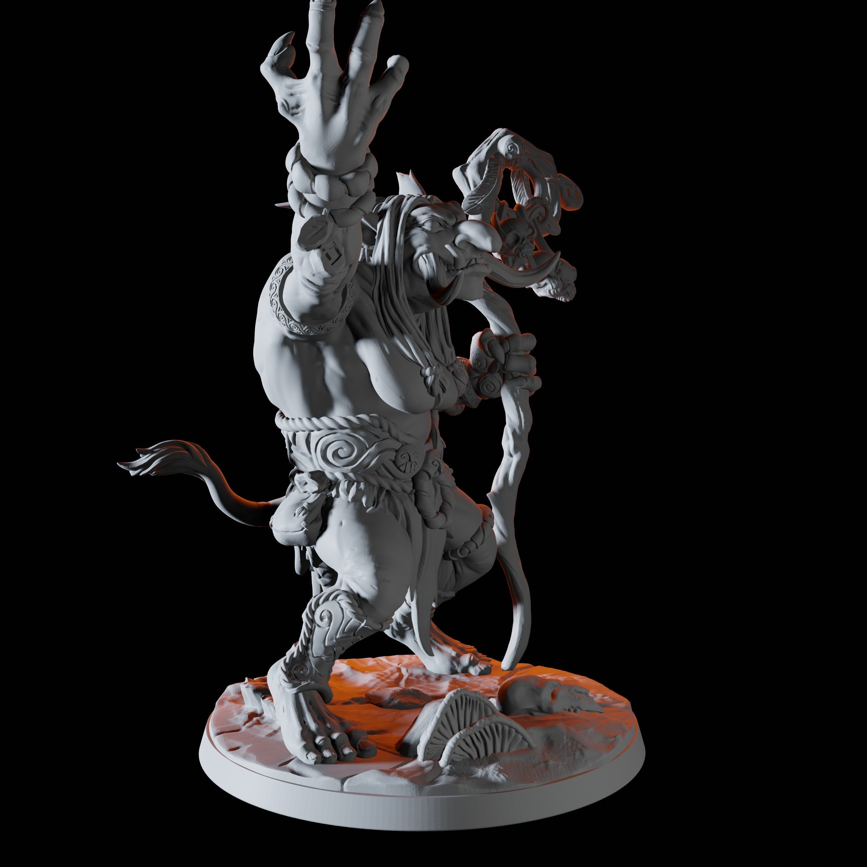 Troll Hag B Miniature for Dungeons and Dragons, Pathfinder or other TTRPGs