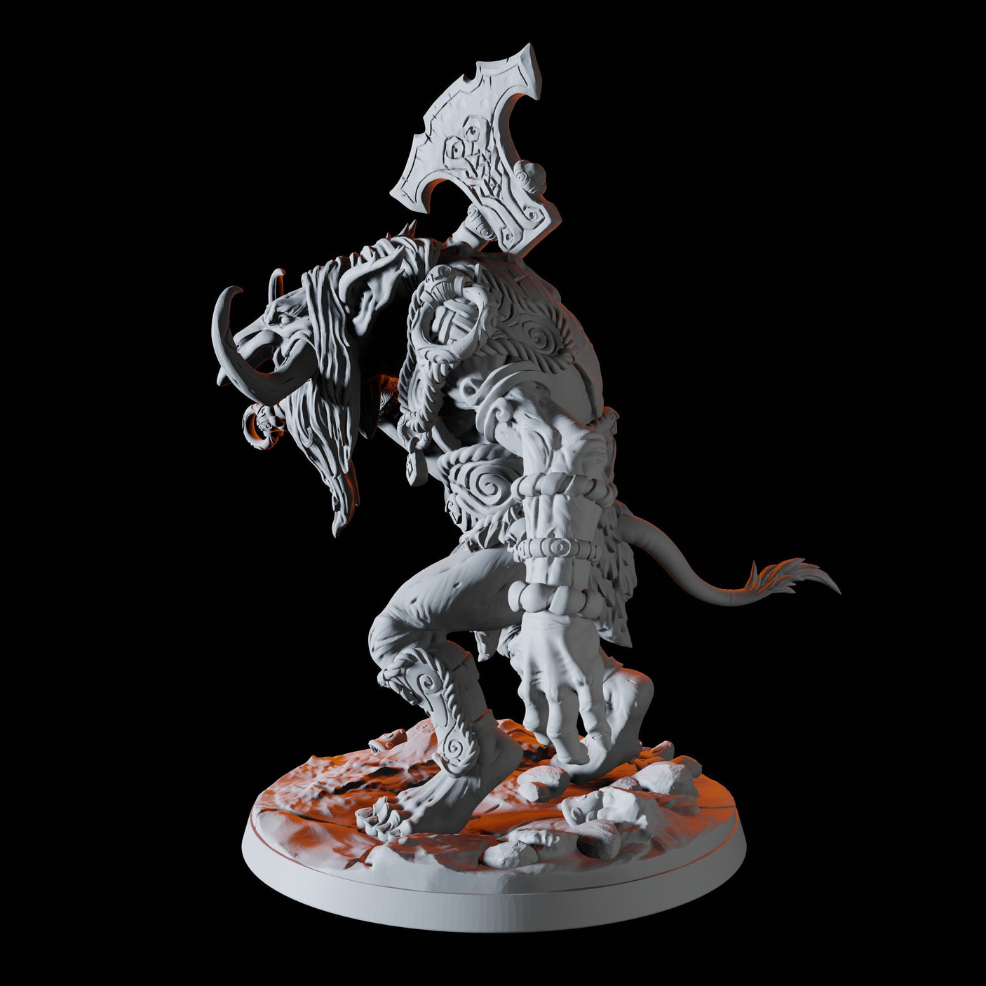 Troll Hunter A Miniature for Dungeons and Dragons, Pathfinder or other TTRPGs