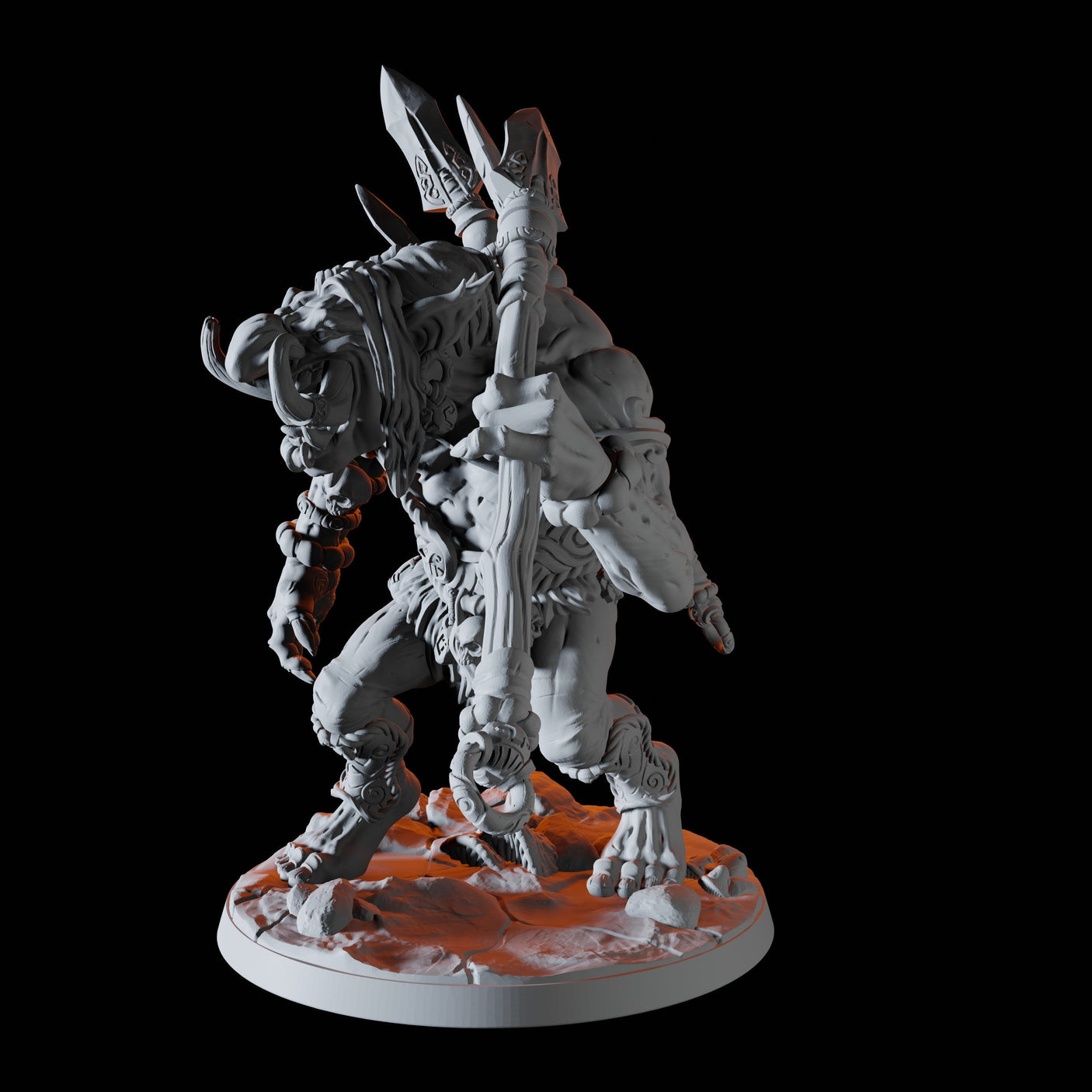 Troll Hunter D Miniature for Dungeons and Dragons, Pathfinder or other TTRPGs