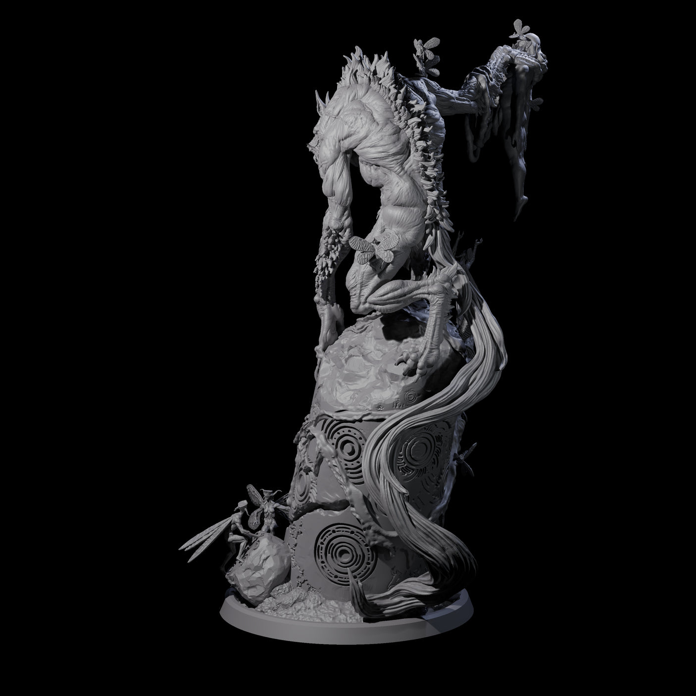 Trophy Hunting Fae Wolfman Miniature for Dungeons and Dragons, Pathfinder or other TTRPGs
