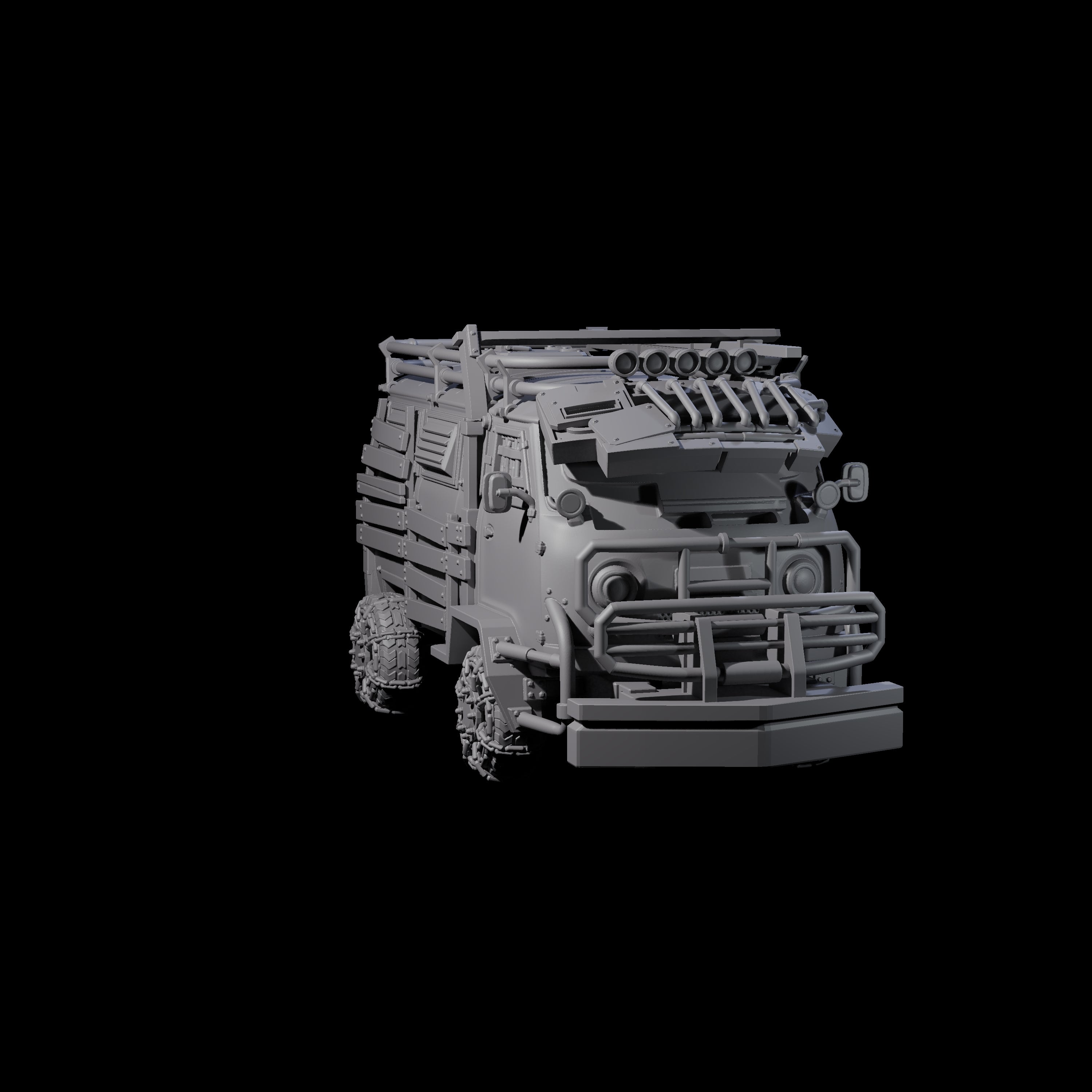 Trundling Armored Tactical Transport Miniature for Dungeons and Dragons, Pathfinder or other TTRPGs