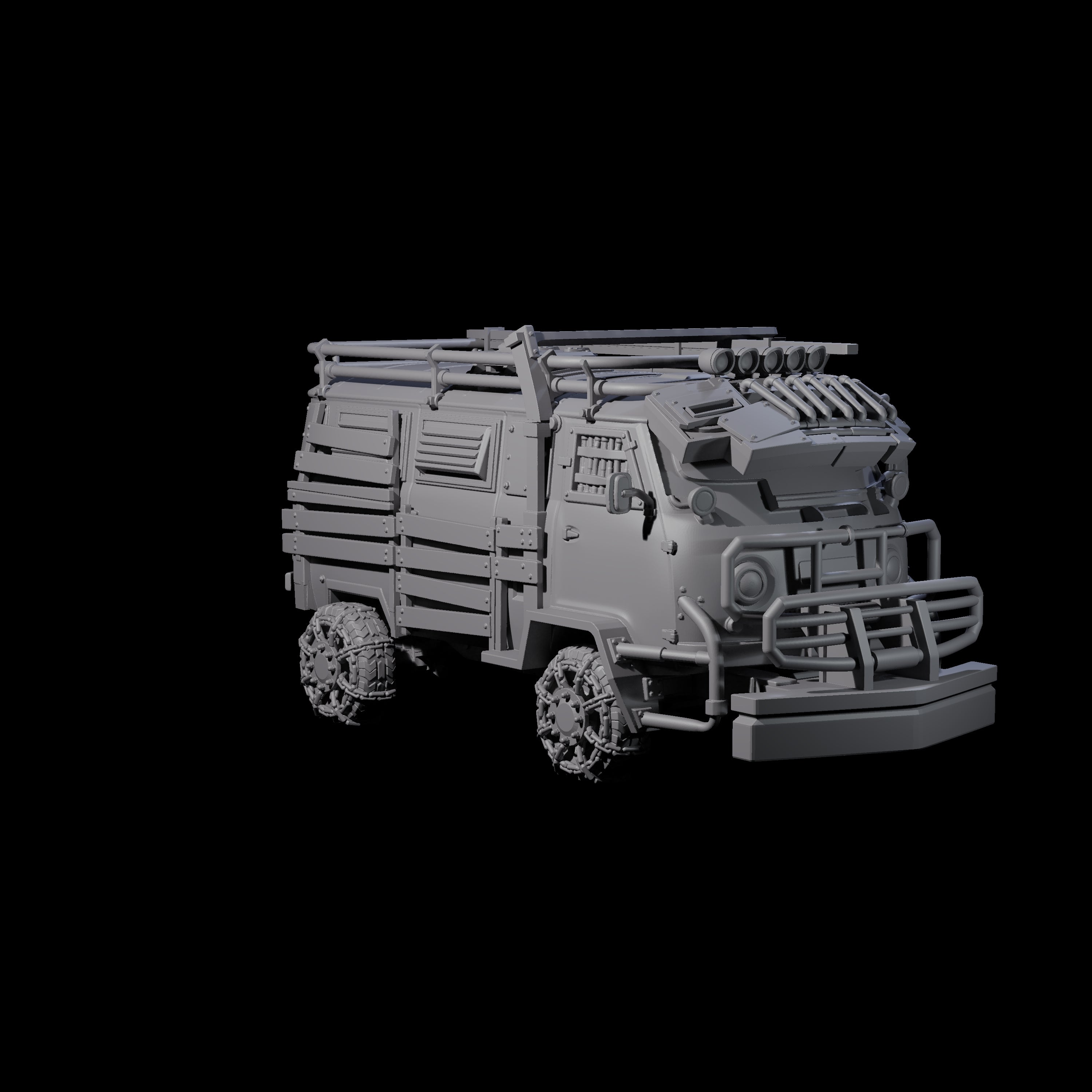 Trundling Armored Tactical Transport Miniature for Dungeons and Dragons, Pathfinder or other TTRPGs