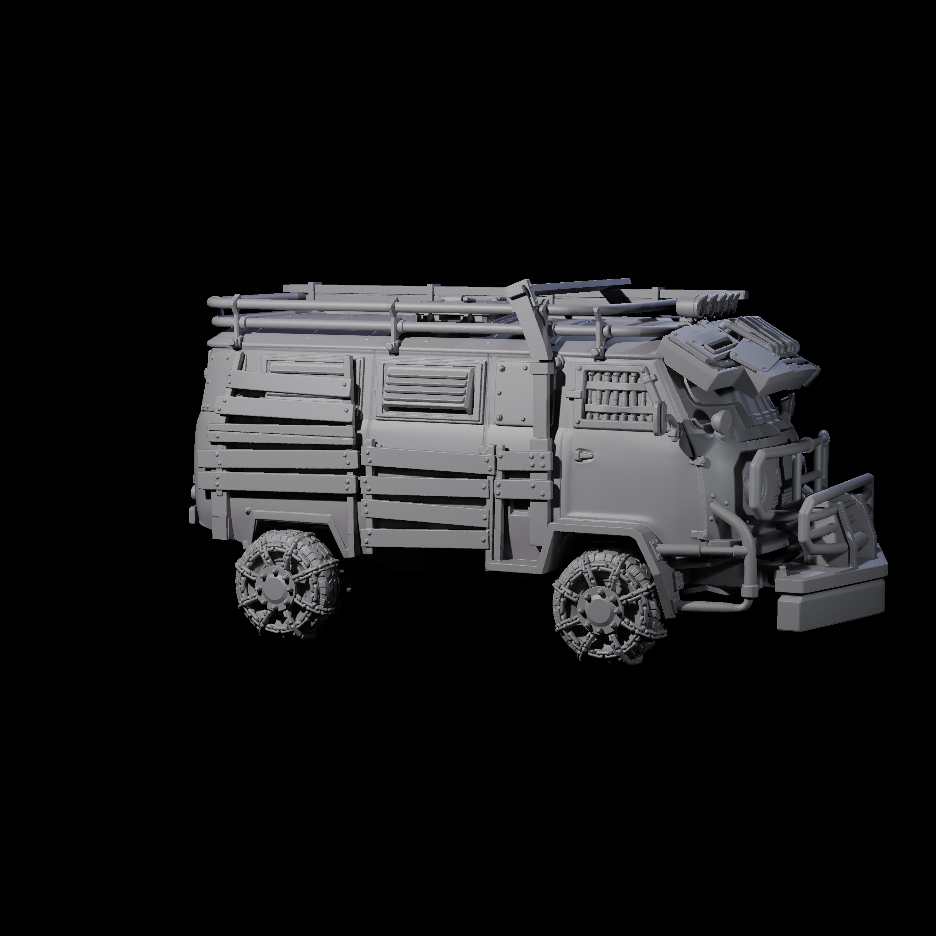 Trundling Armored Tactical Transport Miniature for Dungeons and Dragons, Pathfinder or other TTRPGs