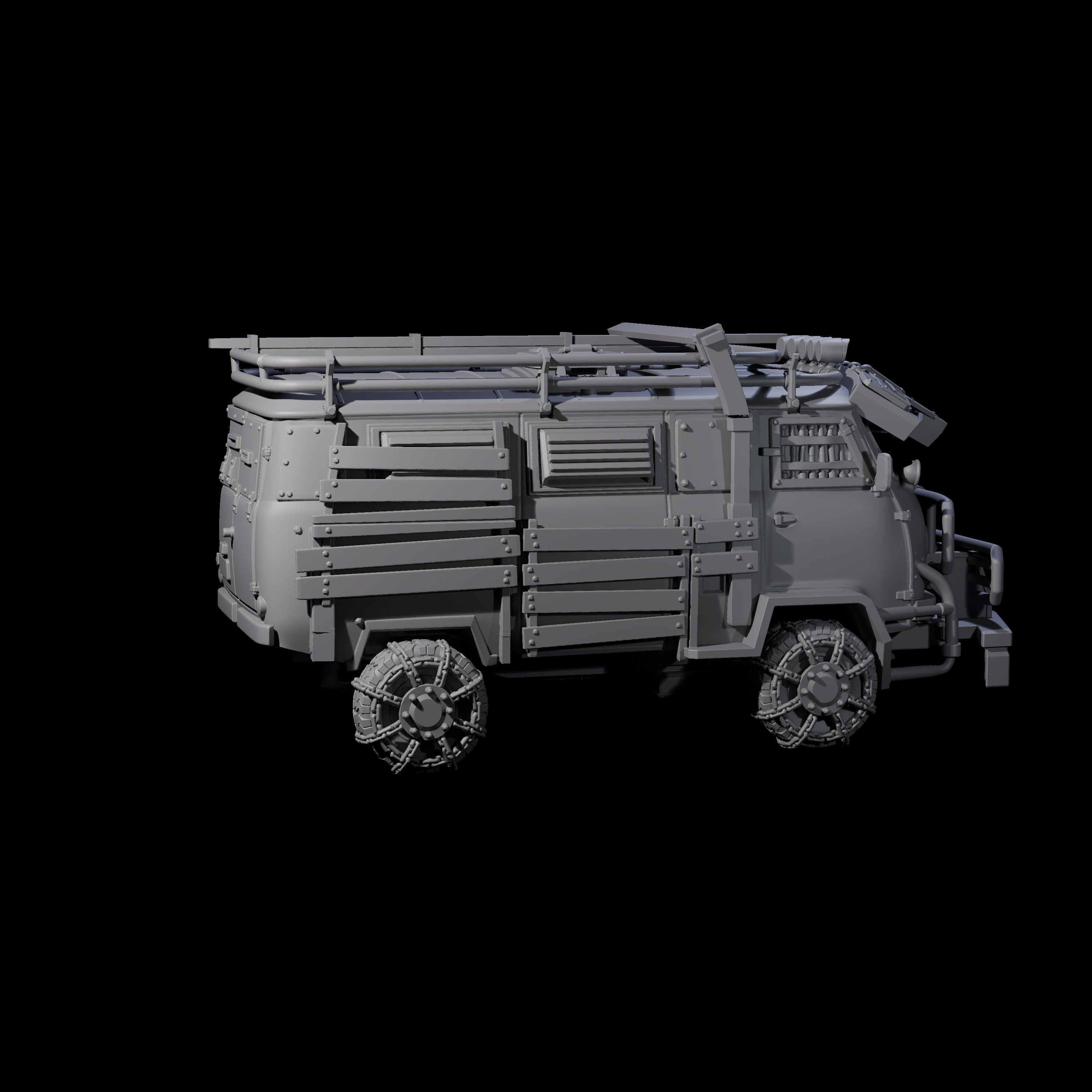 Trundling Armored Tactical Transport Miniature for Dungeons and Dragons, Pathfinder or other TTRPGs