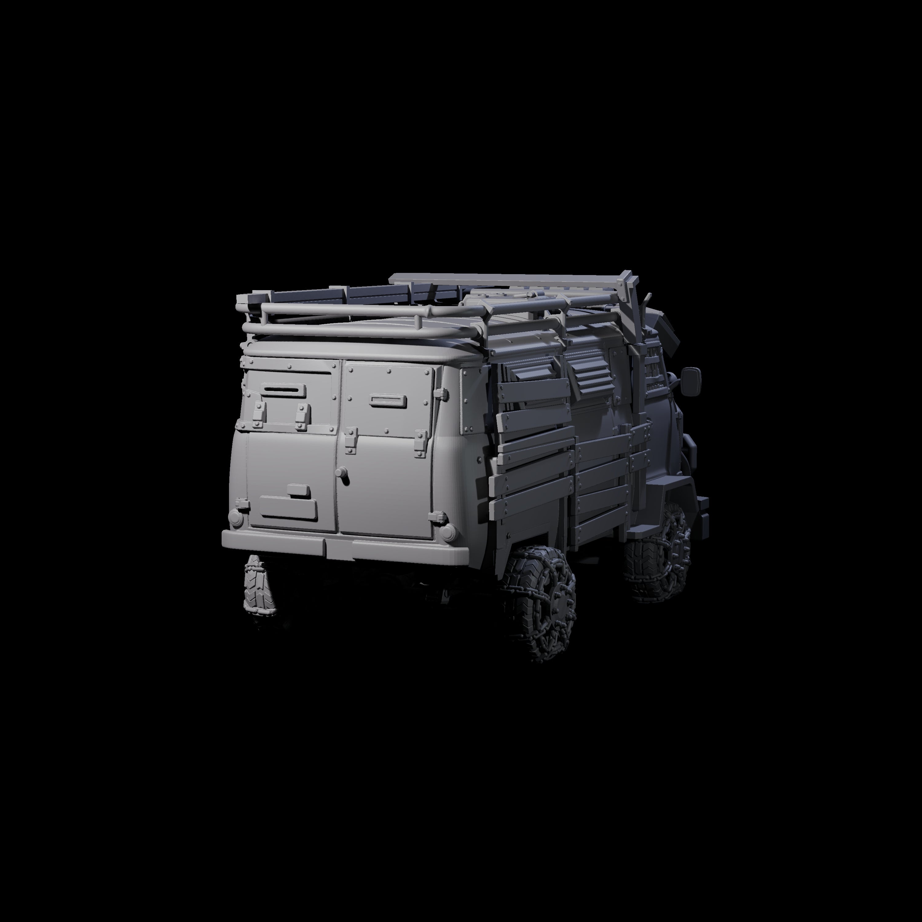 Trundling Armored Tactical Transport Miniature for Dungeons and Dragons, Pathfinder or other TTRPGs