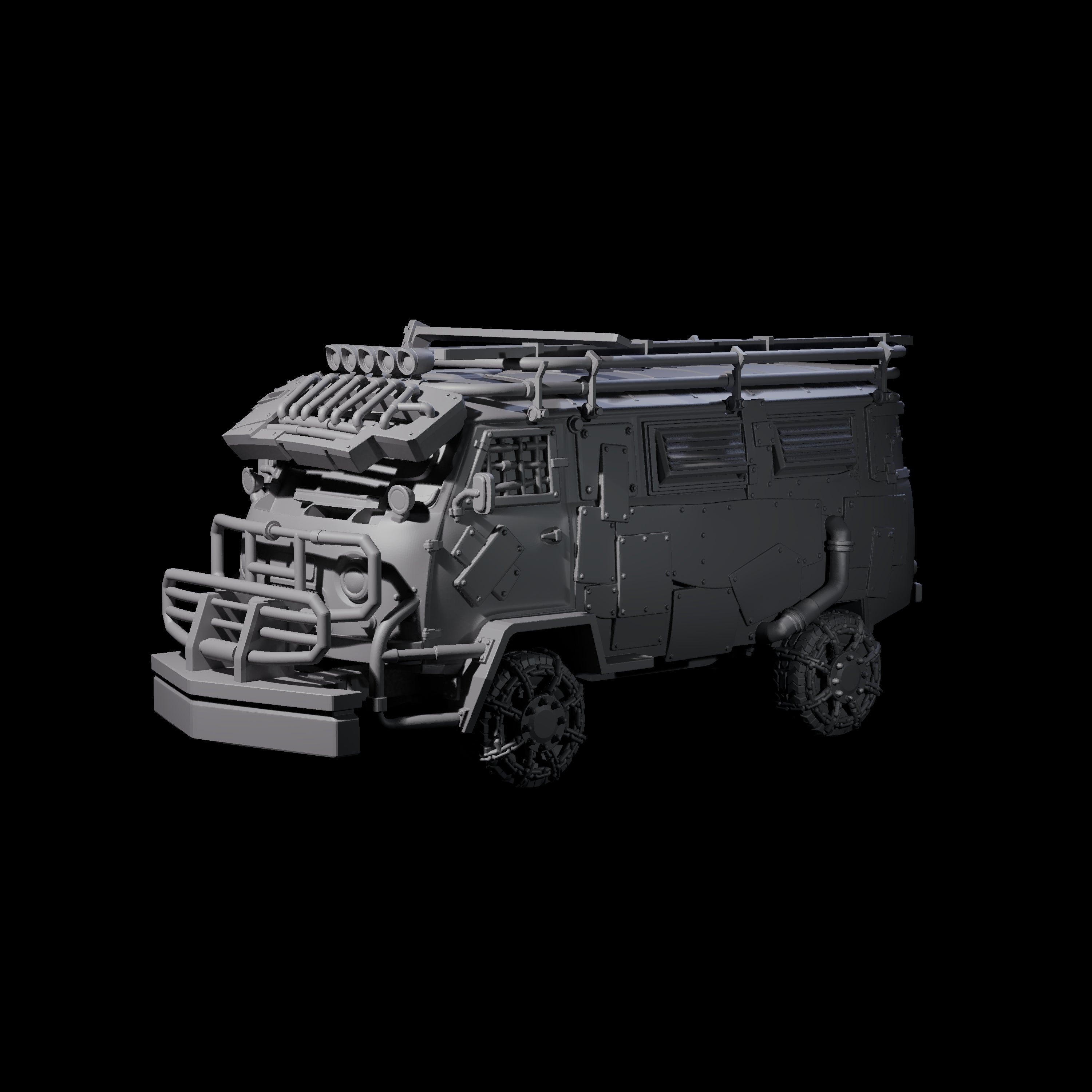 Trundling Armored Tactical Transport Miniature for Dungeons and Dragons, Pathfinder or other TTRPGs