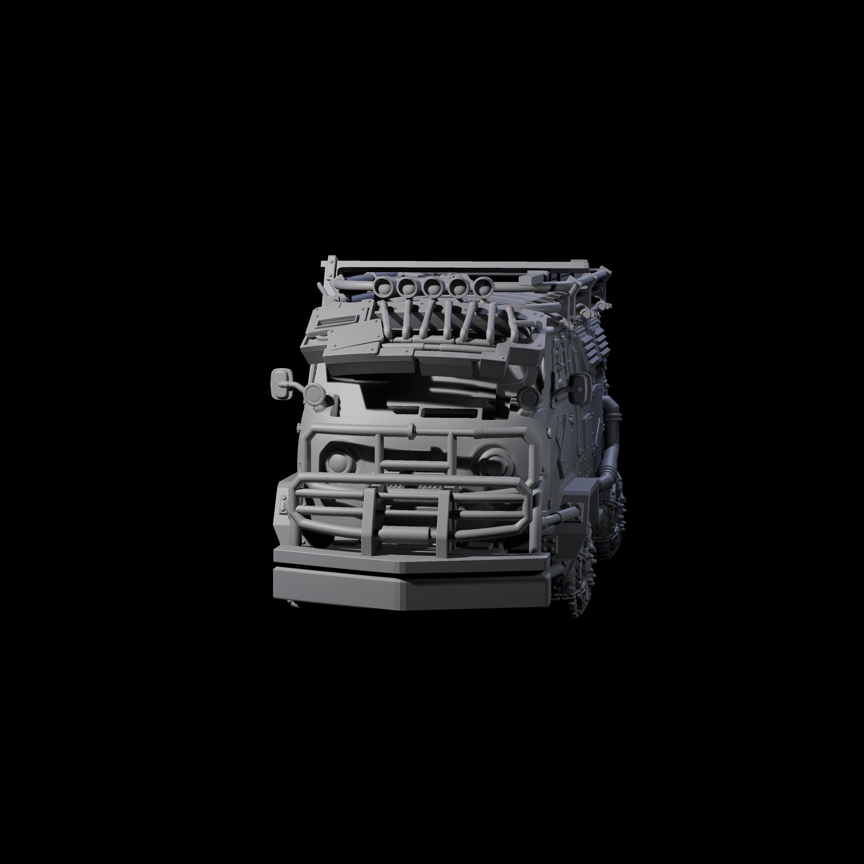 Trundling Armored Tactical Transport Miniature for Dungeons and Dragons, Pathfinder or other TTRPGs