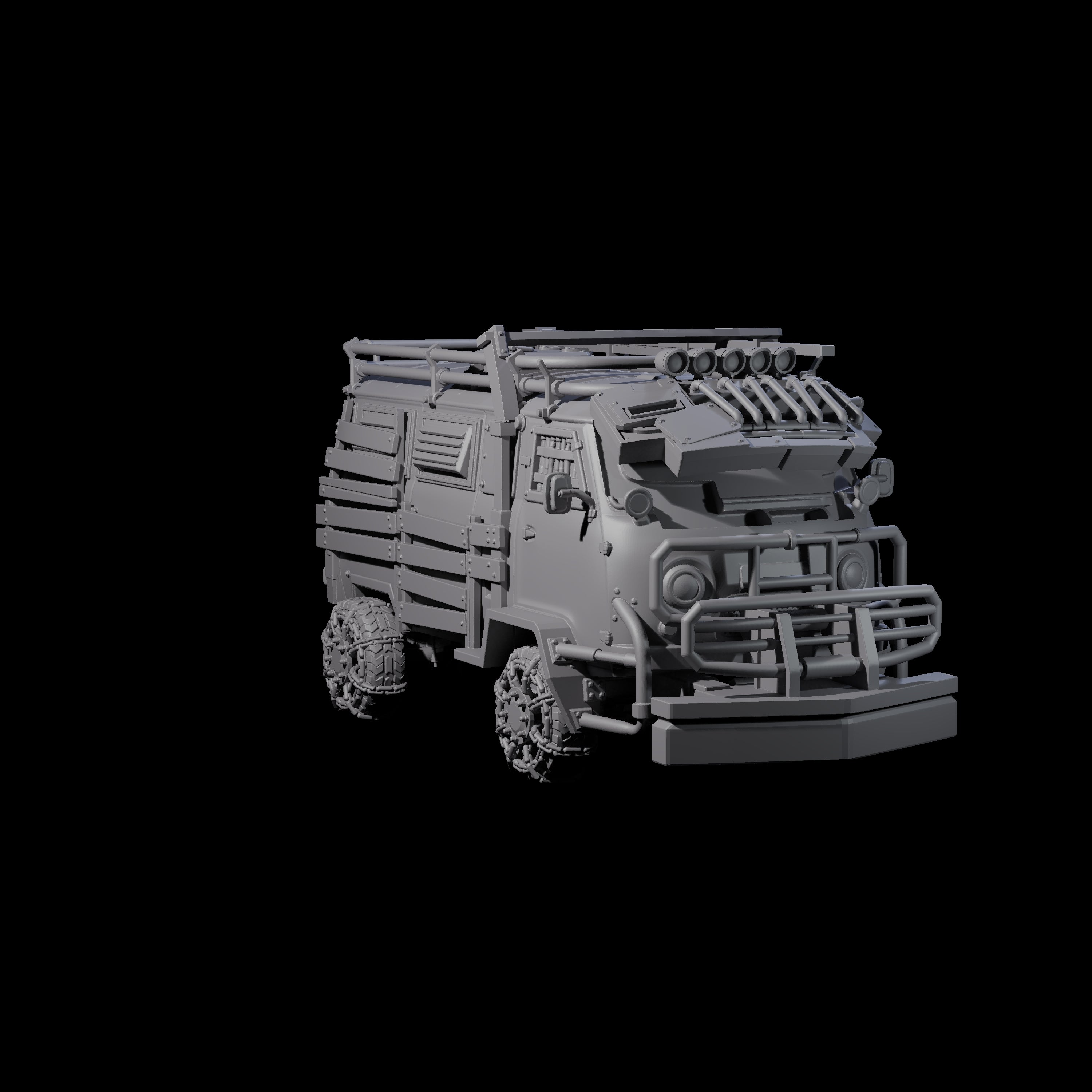 Trundling Armored Tactical Transport Miniature for Dungeons and Dragons, Pathfinder or other TTRPGs