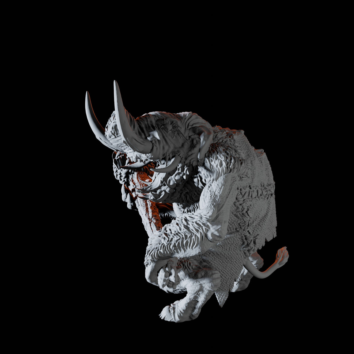 Tundra Troll F Miniature for Dungeons and Dragons, Pathfinder or other TTRPGs