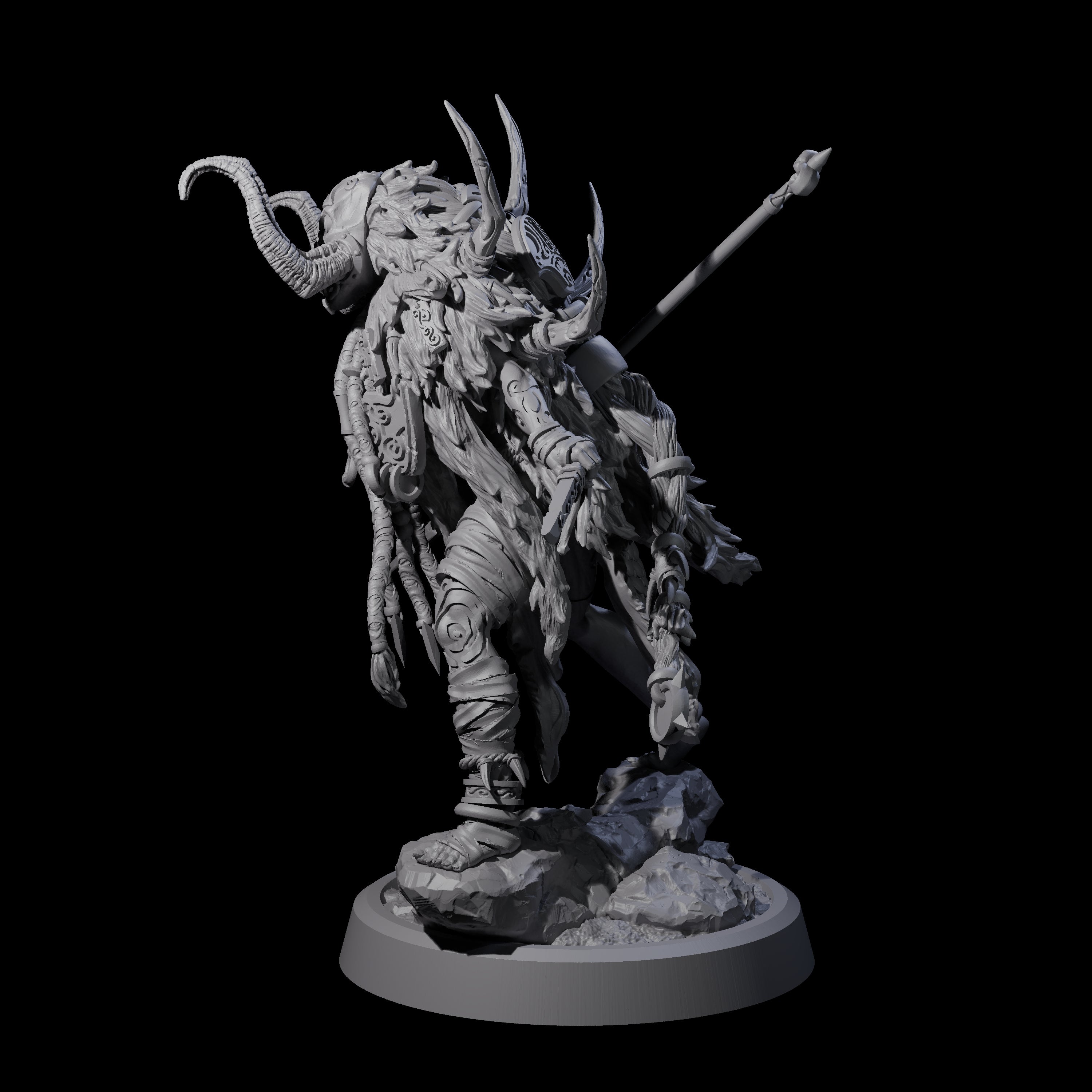 Tusked Goblin Shaman A Miniature for Dungeons and Dragons, Pathfinder or other TTRPGs