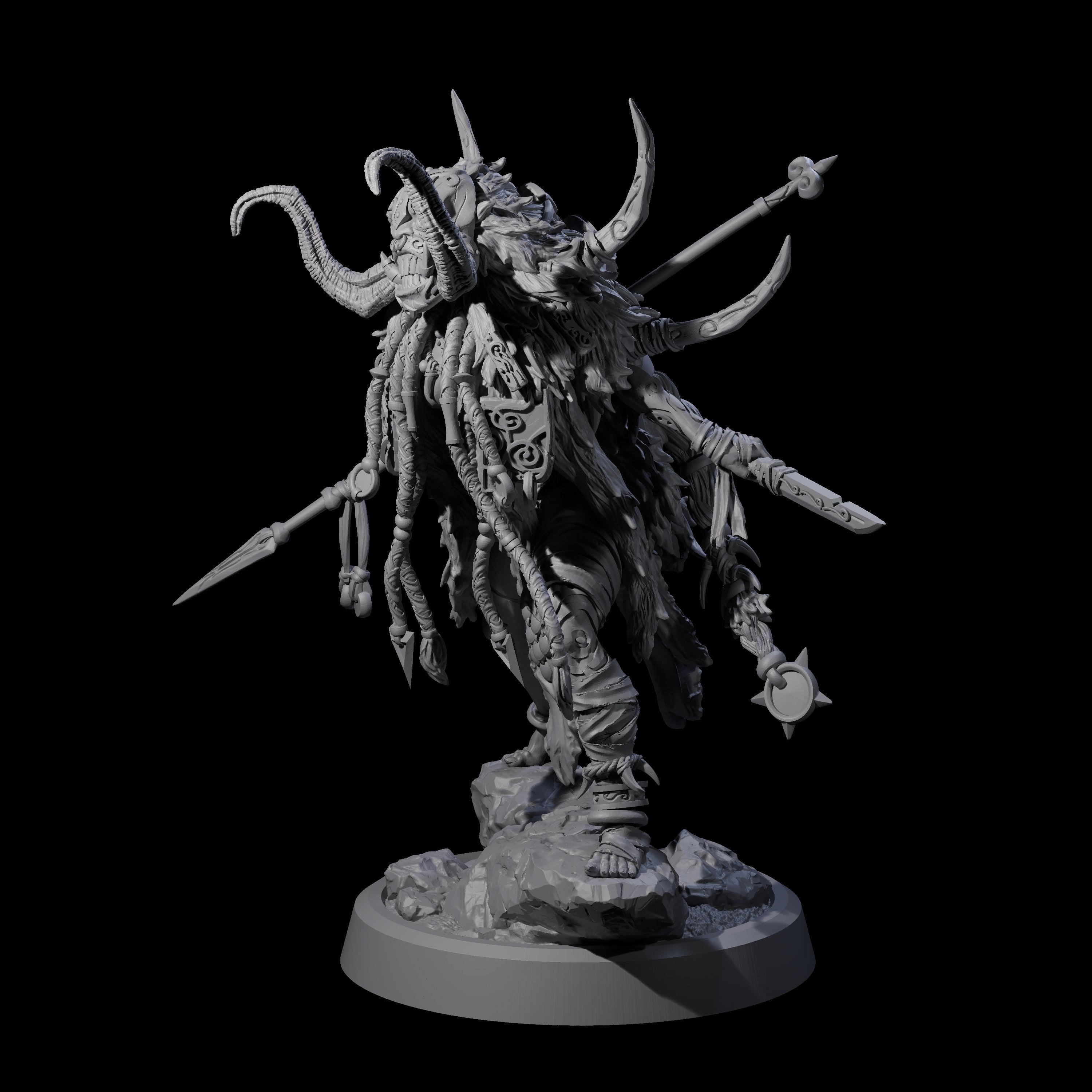 Tusked Goblin Shaman A Miniature for Dungeons and Dragons, Pathfinder or other TTRPGs