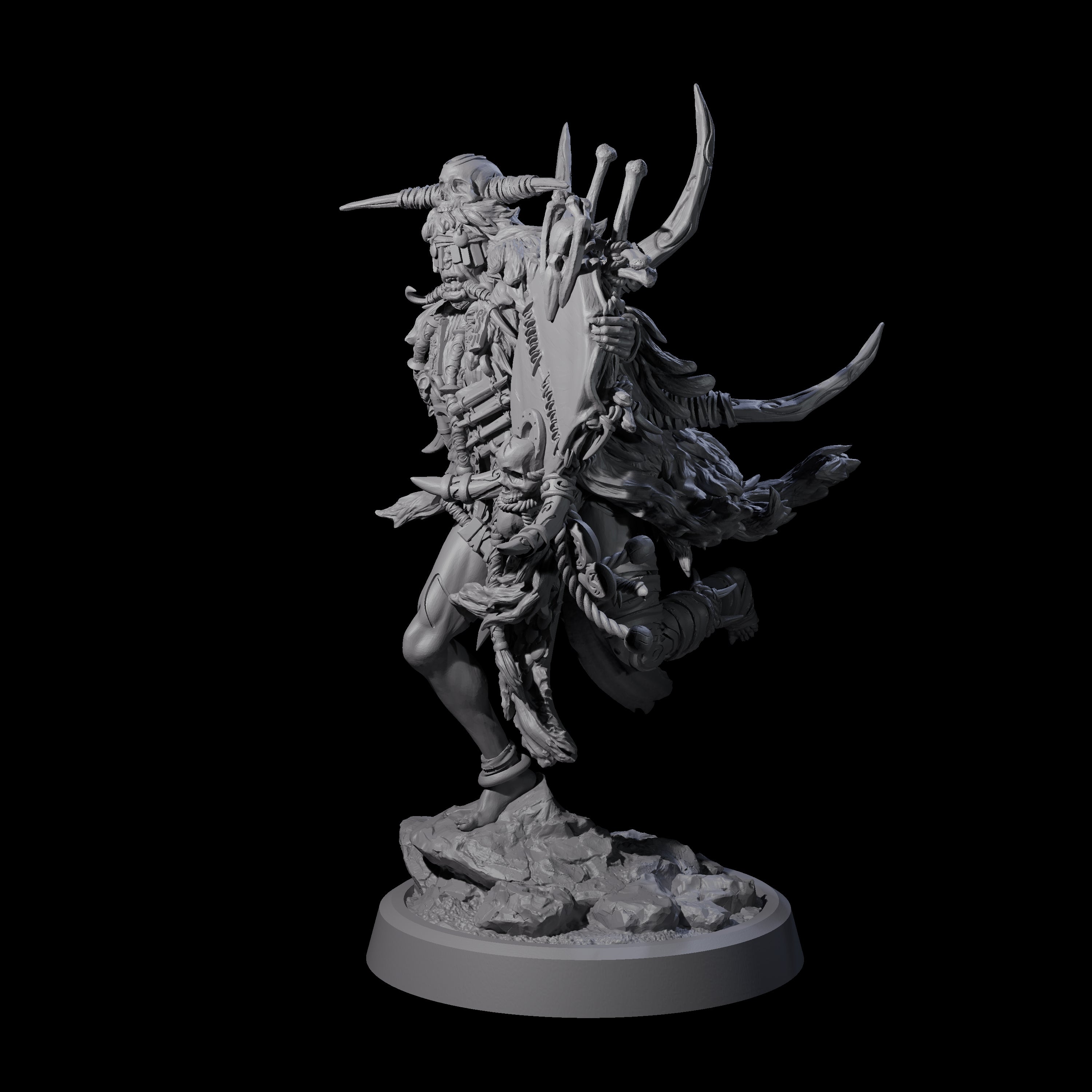 Tusked Goblin Shaman D Miniature for Dungeons and Dragons, Pathfinder or other TTRPGs